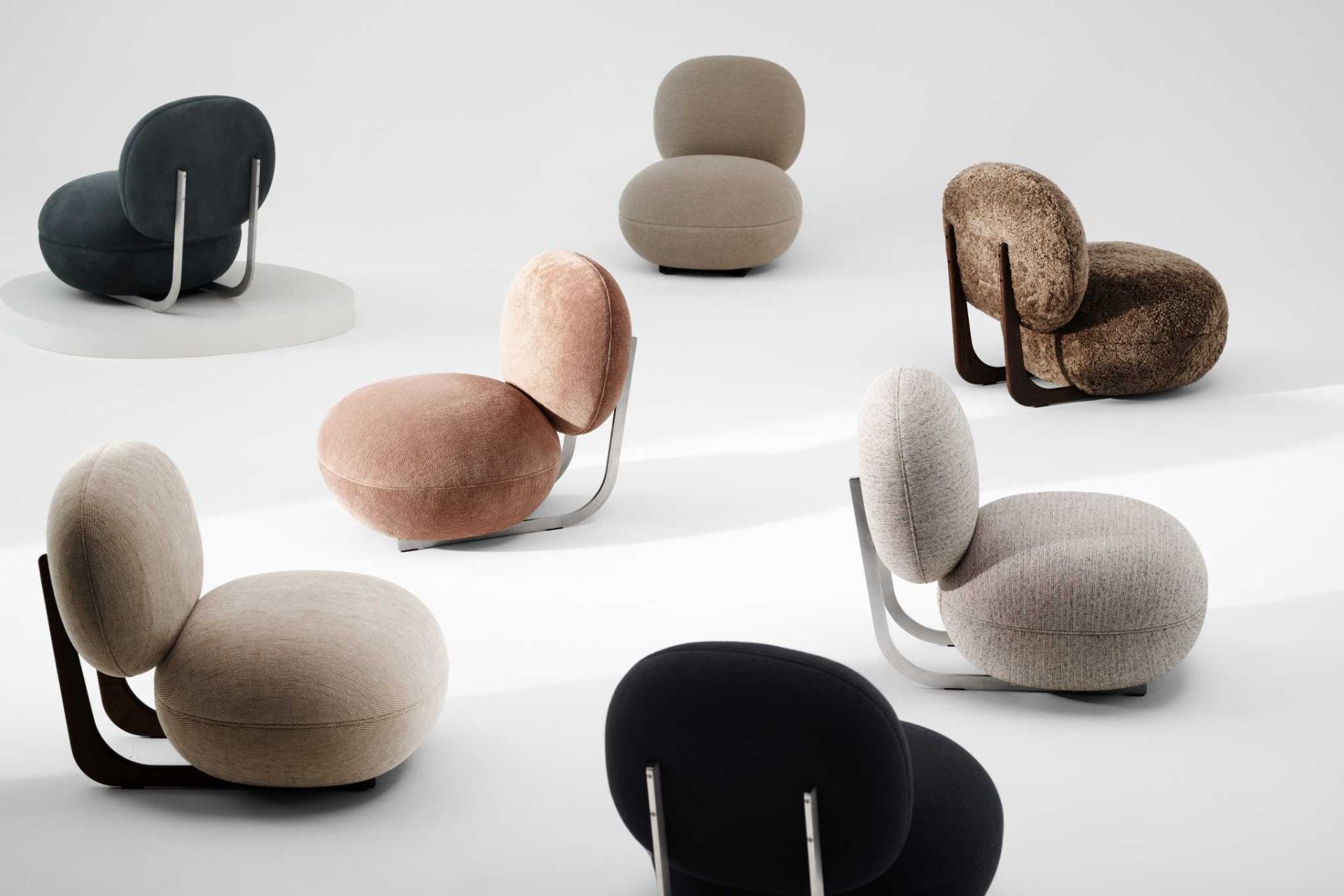 Copper Lounge Chair Sessel Edelstahlgestell NORR11