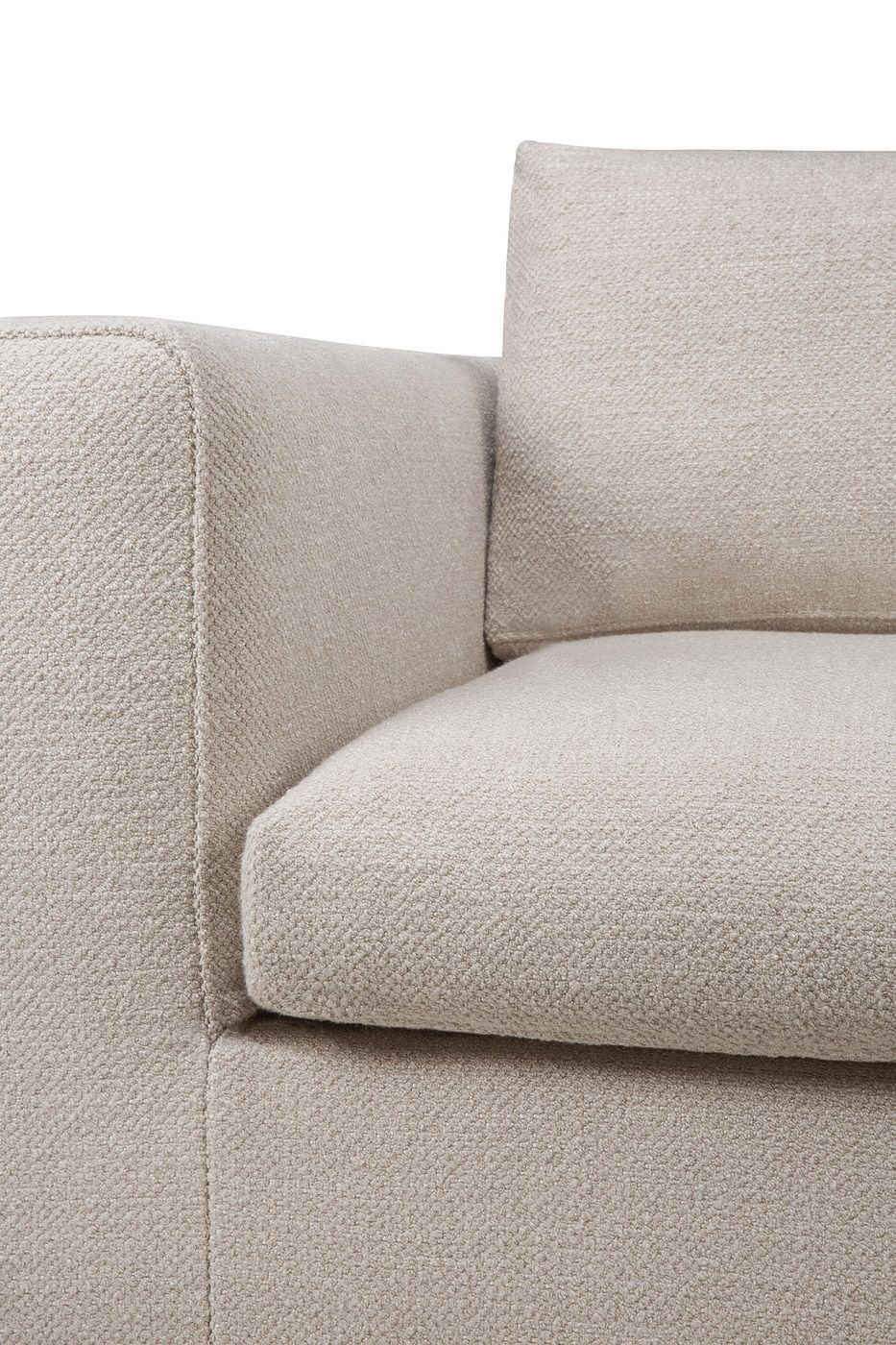 Mellow Sofa linke/rechte Armlehne Ivory Stoff Ethnicraft