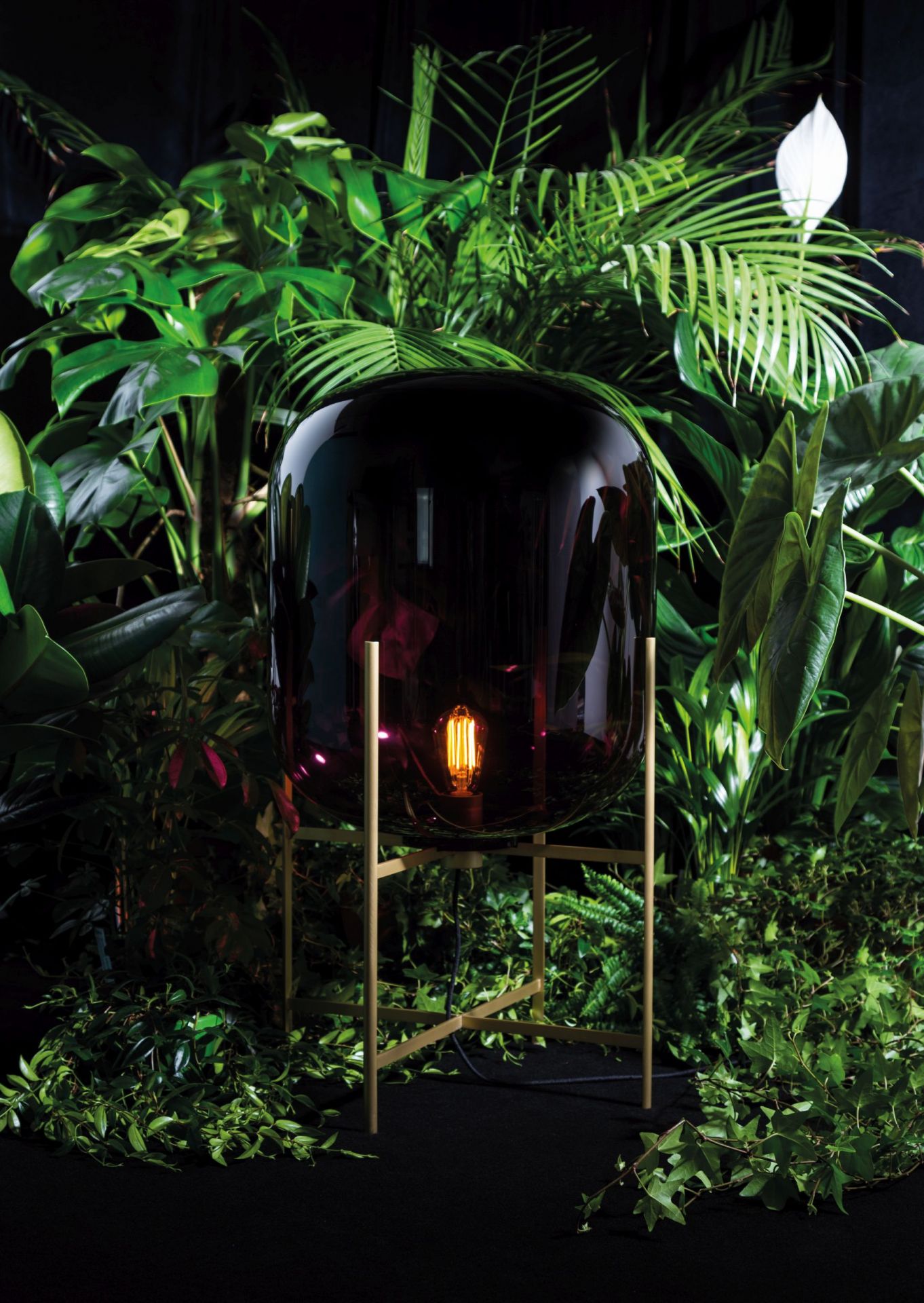 Oda Big Stehleuchte moonlightwhite - Gestell weiß Pulpo