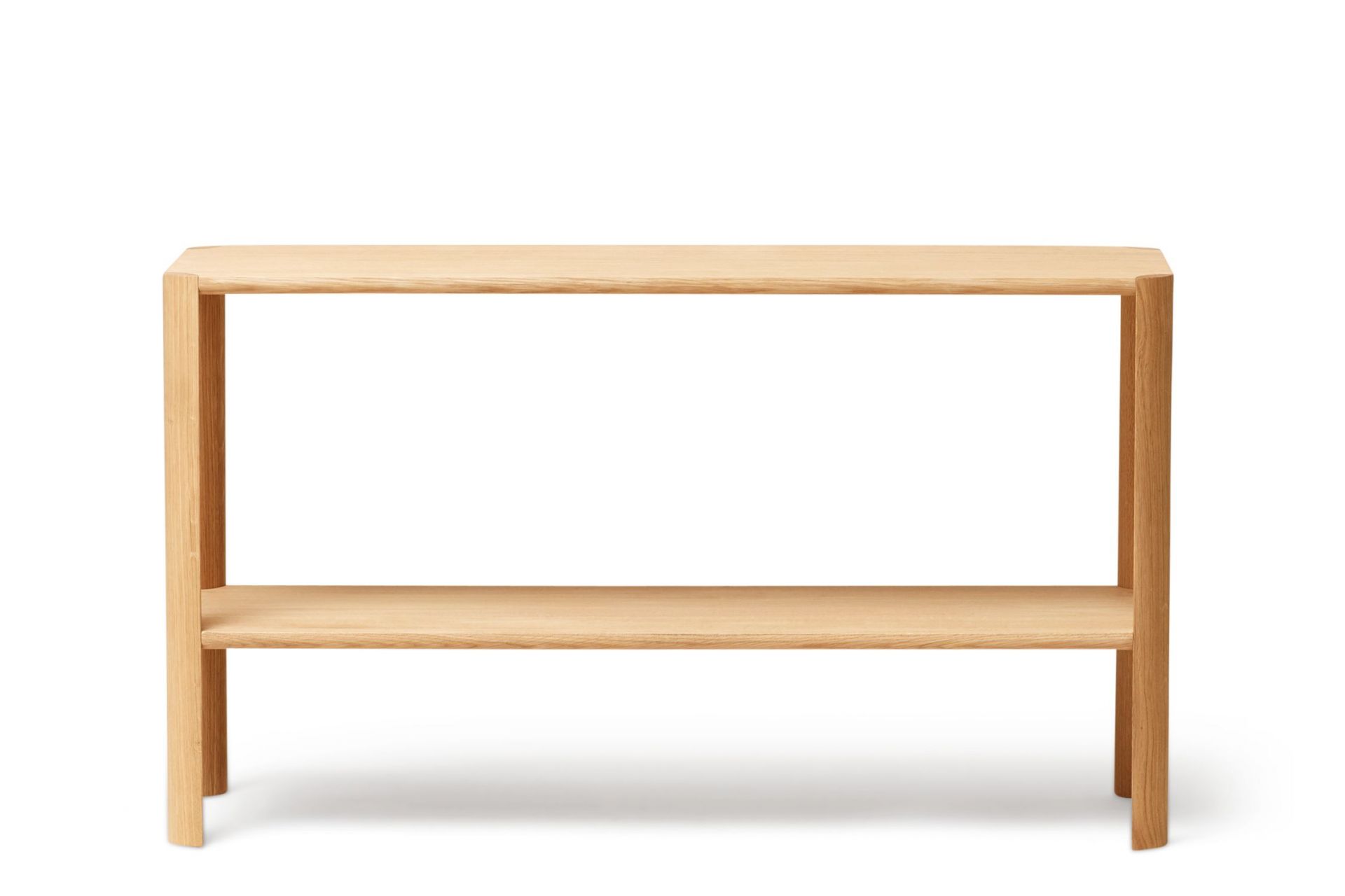 Leaf Regal: Schlichtes, geöltes Eichenregal 1x2 von Form & Refine, minimalistisches Design.