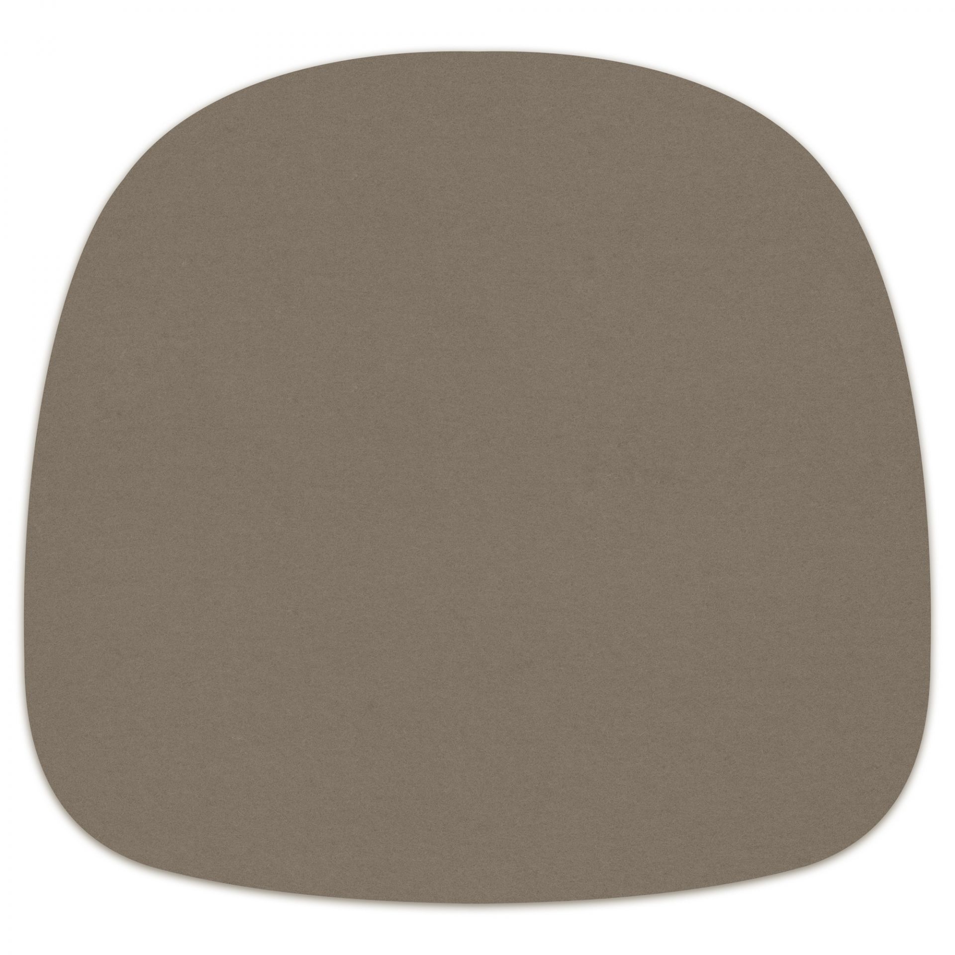 Taupefarbene Filz Sitzauflage für About A Chair AAC22 von Hey Sign, Detailansicht.