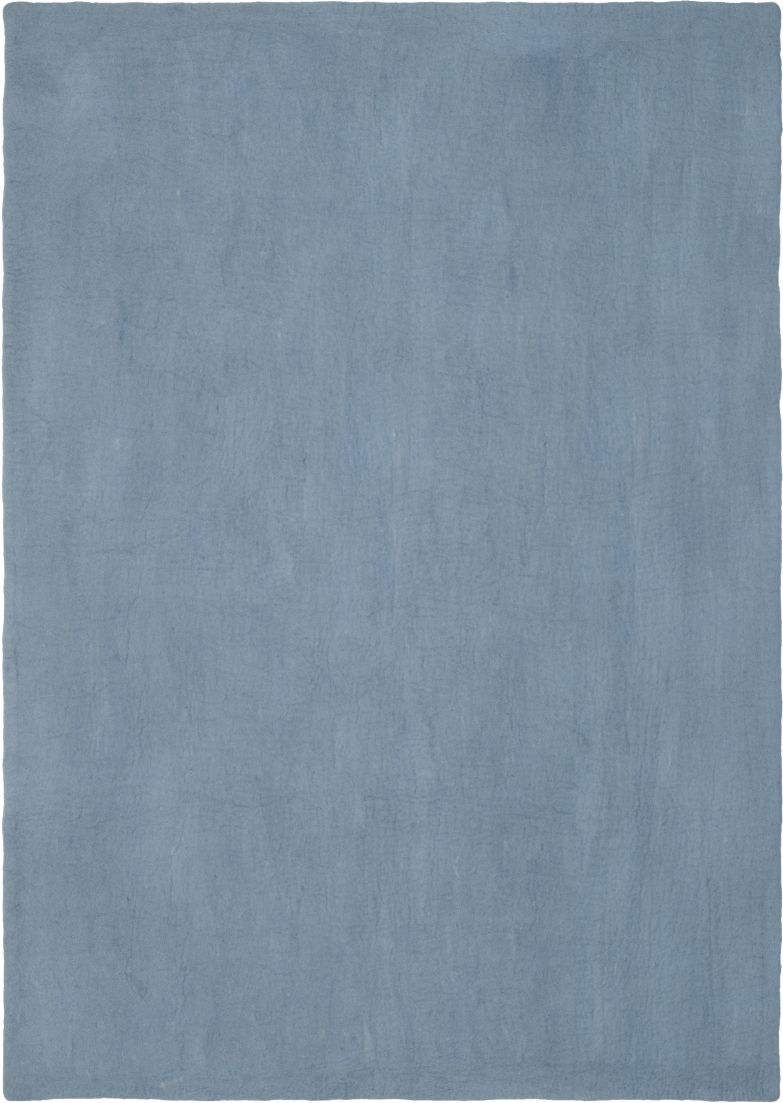 Hellblauer, rechteckiger Filzteppich von myfelt. Moderner Teppich aus Filz für Wohnzimmer und Schlafzimmer.