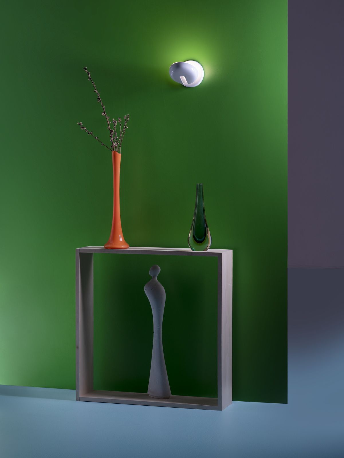 Cabriolette Wandleuchte weiß Martinelli Luce