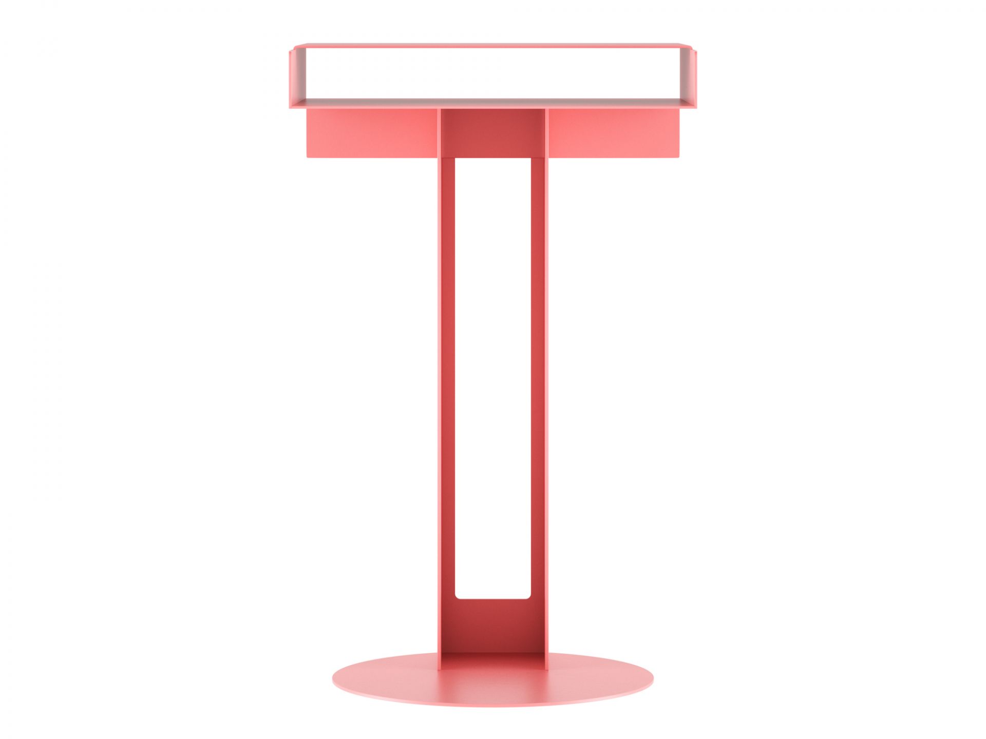 Meta Side Table Beistelltisch in Rose von New Tendency: Moderner, minimalistischer Nachttisch für Schlafzimmer.