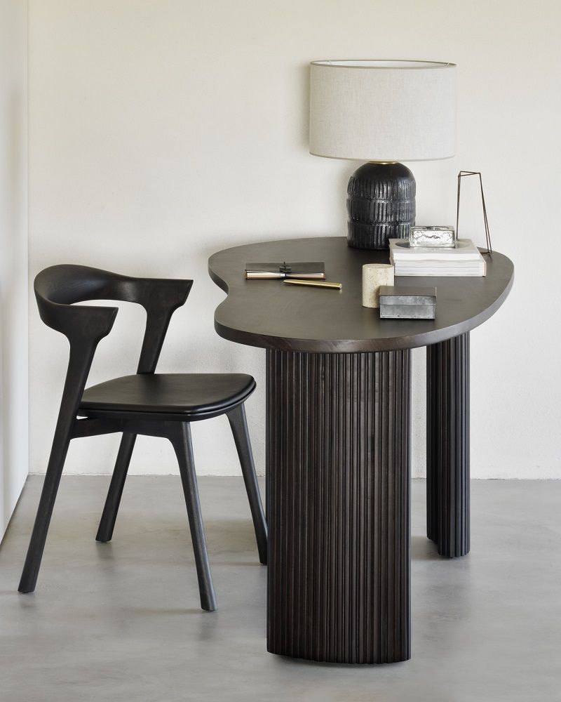 Bok Stuhl Eiche braun / Leder braun Ethnicraft