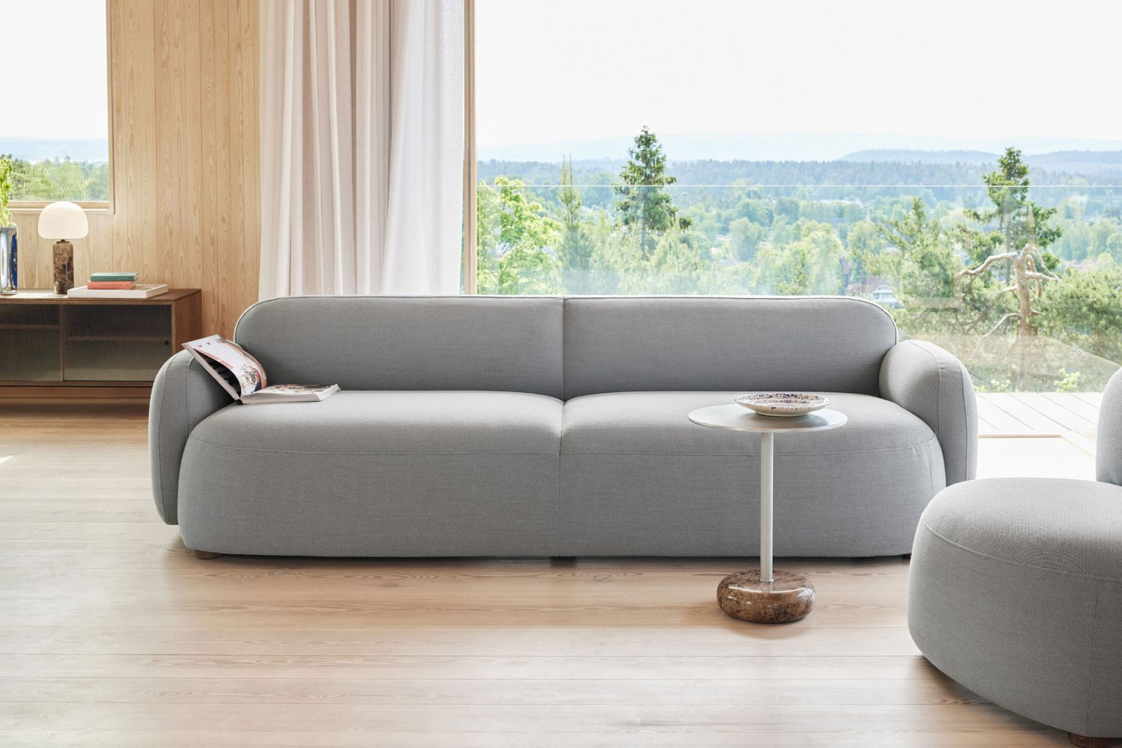 Gem Sofa 3-Sitzer hellgrau Northern