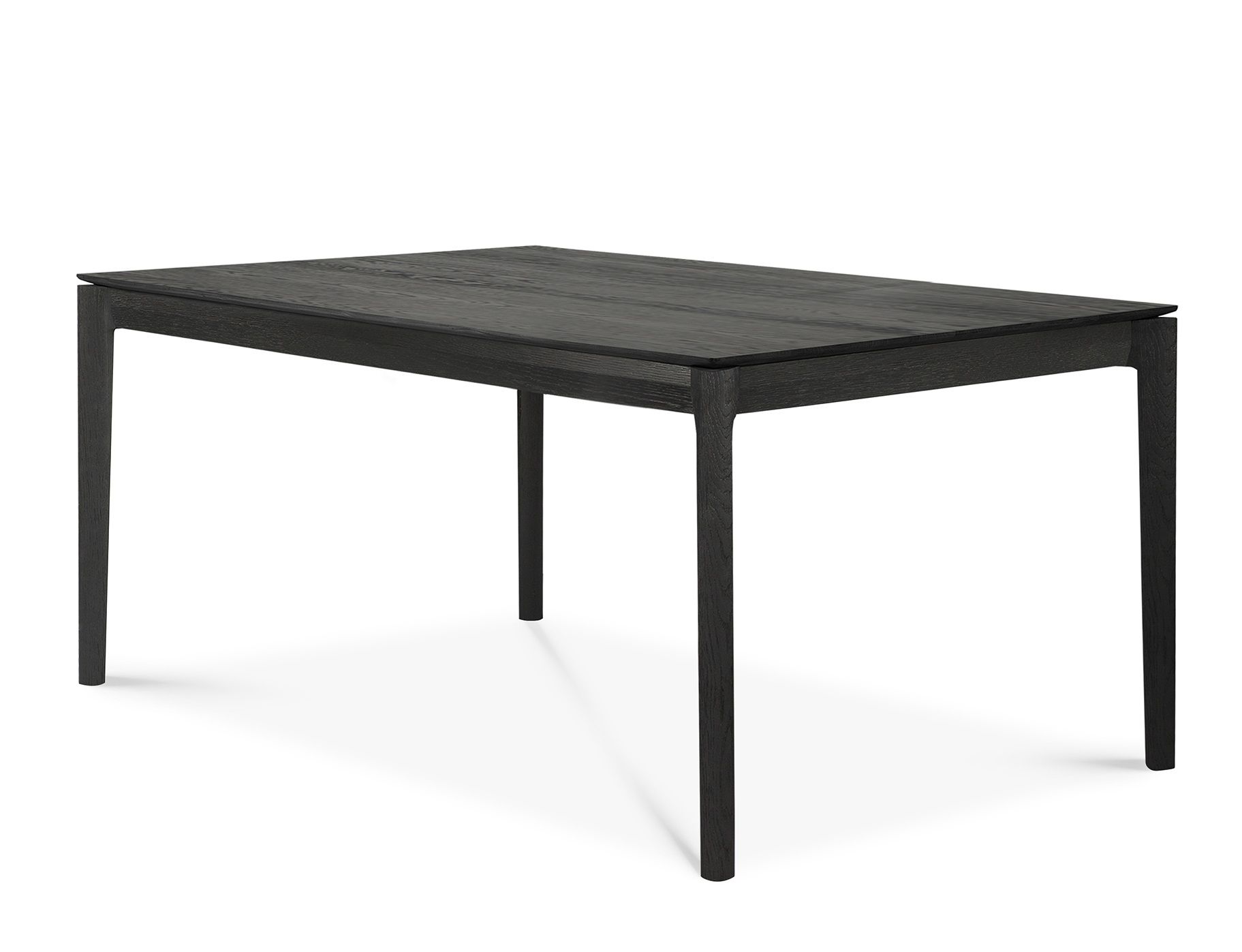 Rechteckiger, schwarzer Esstisch aus Eiche, Modell Bok von Ethnicraft, mit minimalistischem Design.
