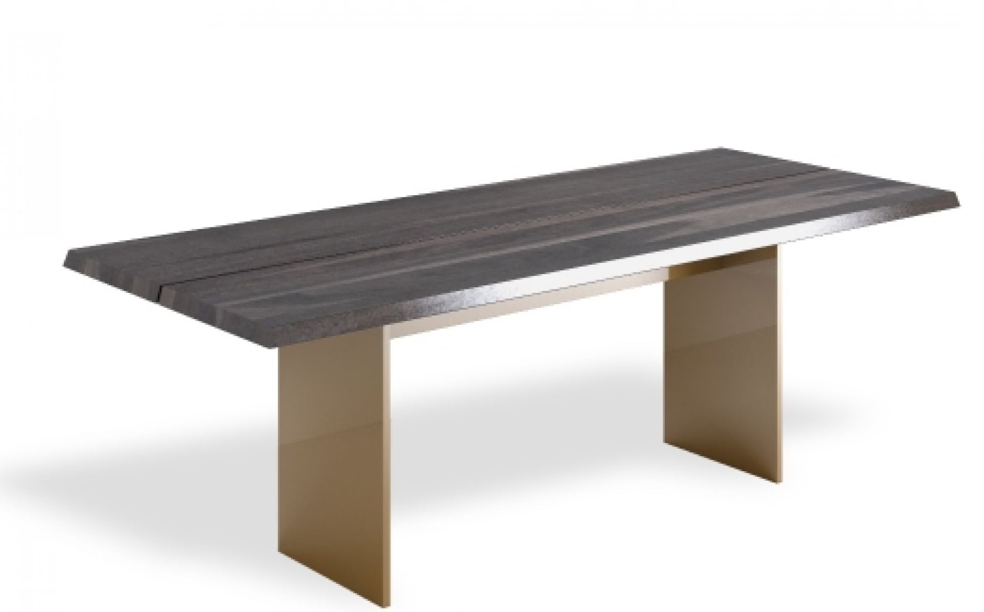 Natt Esstisch aus Holz mit goldfarbenen Beinen, moderner Küchentisch für Esszimmer.