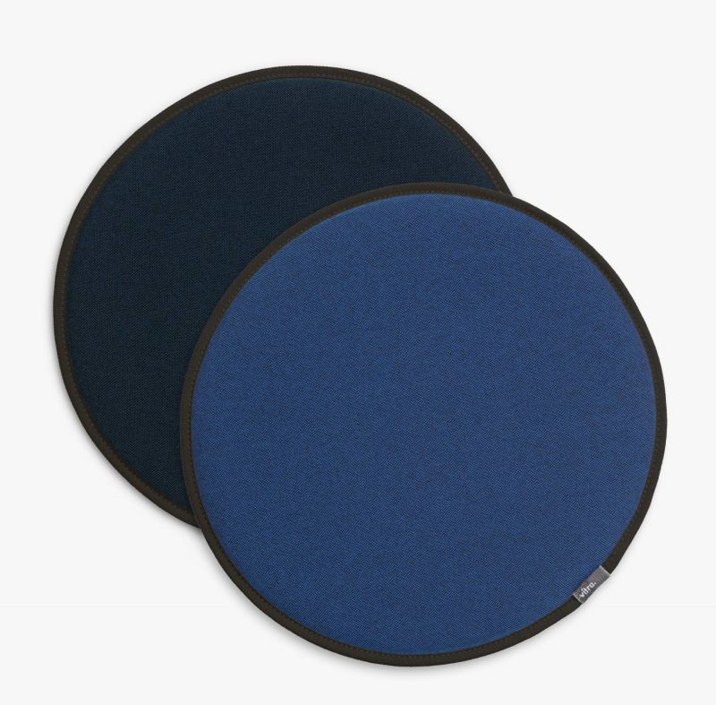 Seat Dot Sitzkissen Vitra-blau-coconut / nero-eisblau