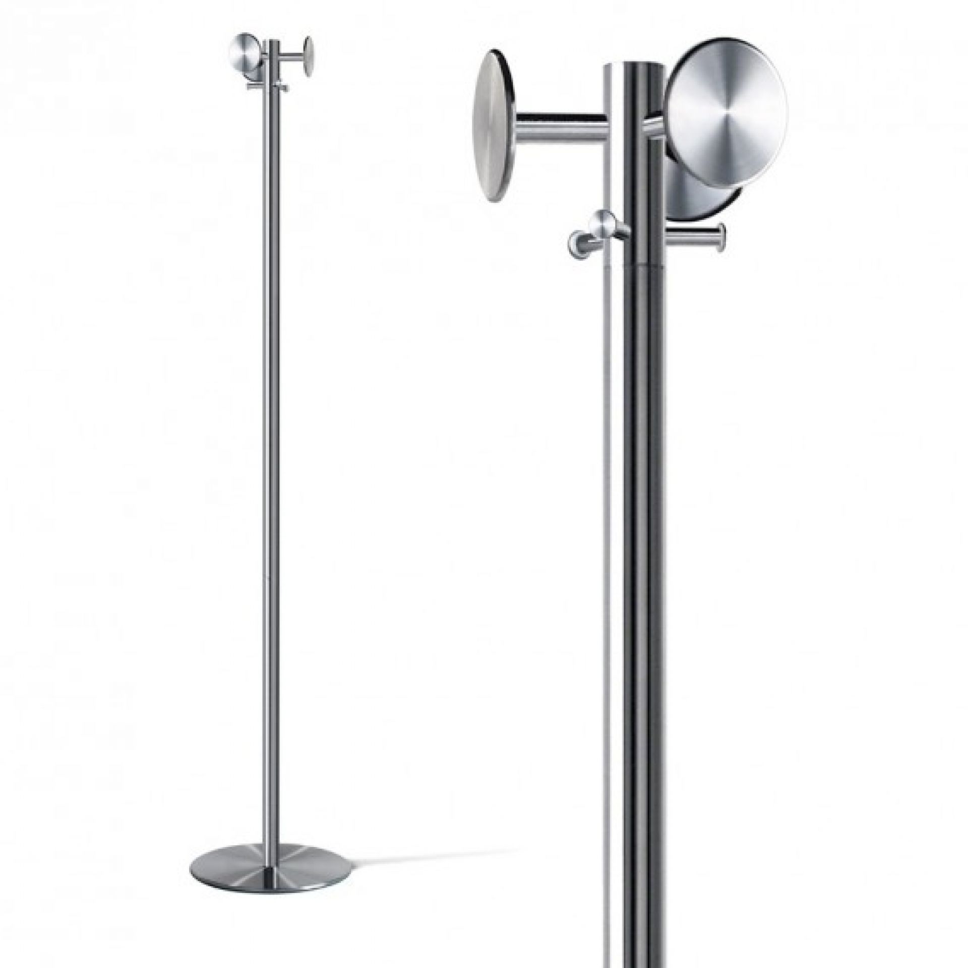 NOX EGO Kleiderständer aus Metall mit runden Haken und stabilen Fuß für Garderobe.