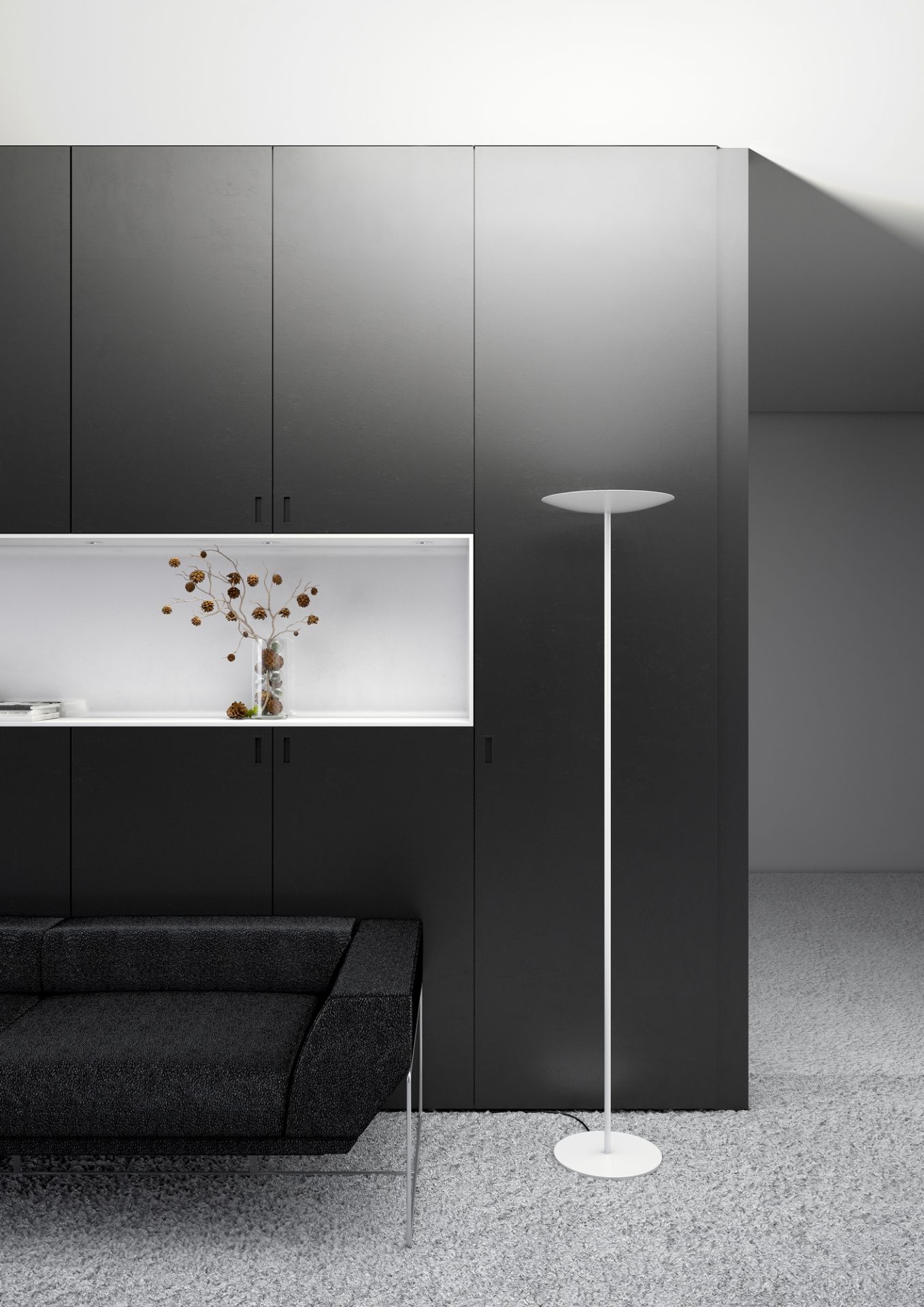 Classic LED Stehleuchte Belux Schwarz