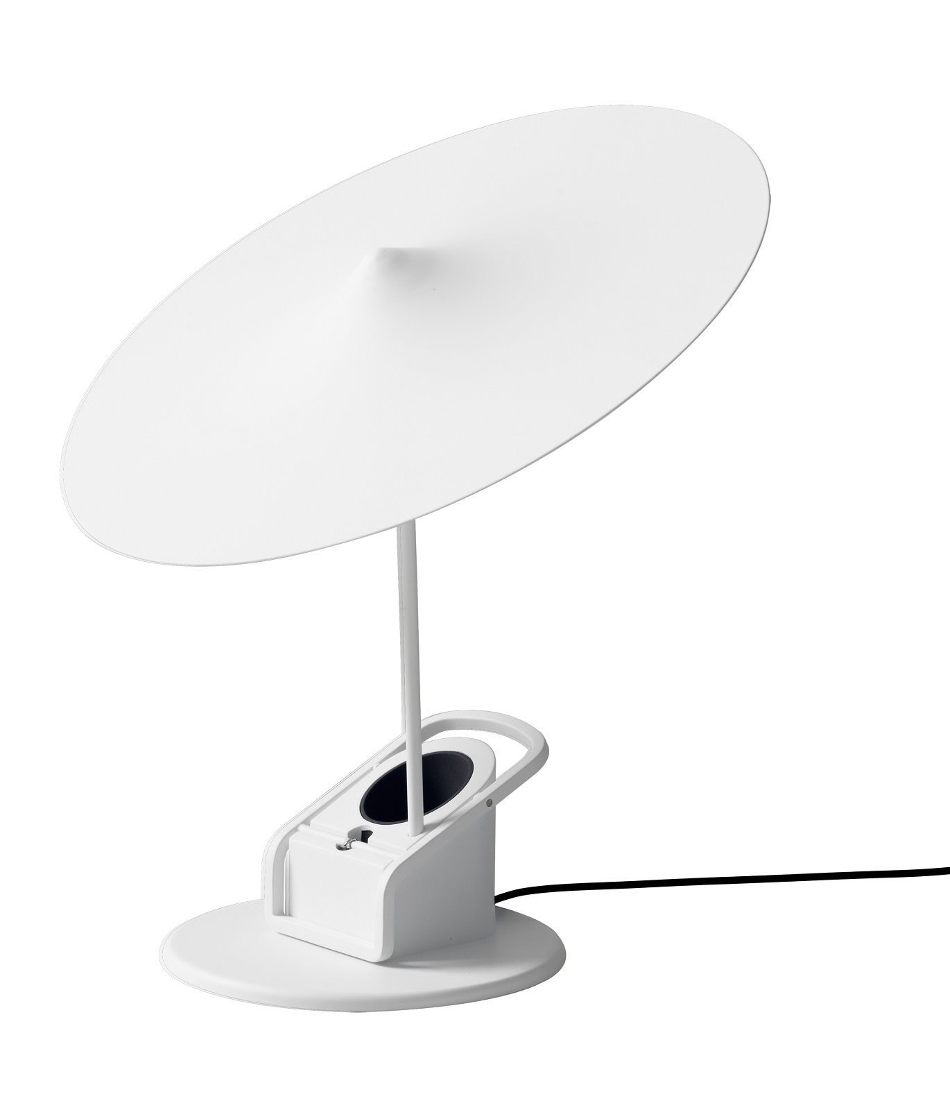 Weiße w153 ële Klemmleuchte von wästberg, moderne Leseleuchte mit Schirm und praktischer Tischklemme.