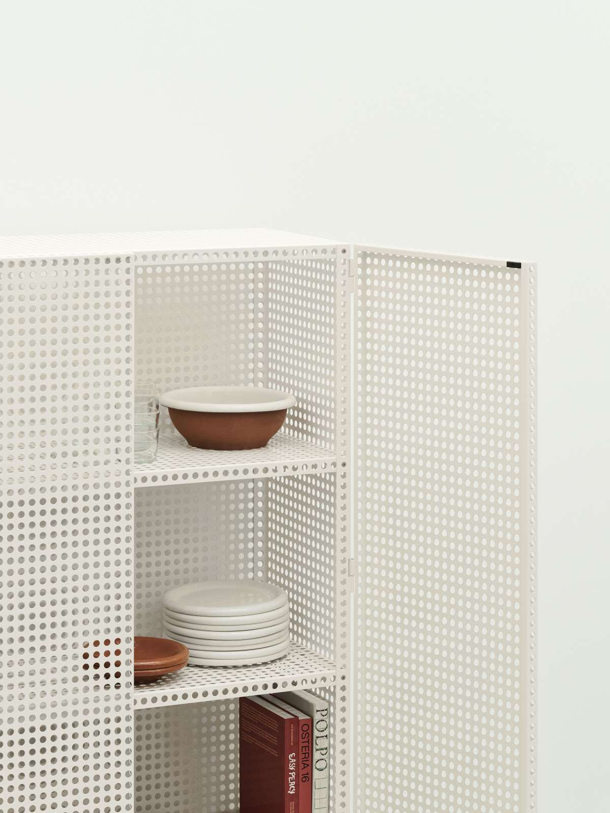 Perforated Cabinat Floor Large Sideboard Hay