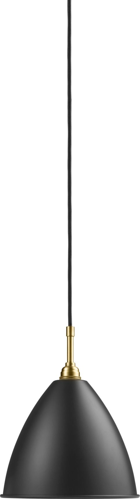 Bestlite Pendelleuchte in Schwarz und Messing von Gubi: Elegante Hängelampe für stilvolle Beleuchtung.
