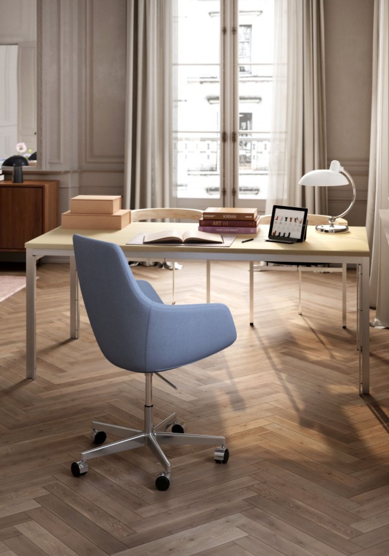 Little Giraffe Drehstuhl 3211R Abnehmbarer Bezug Fritz Hansen