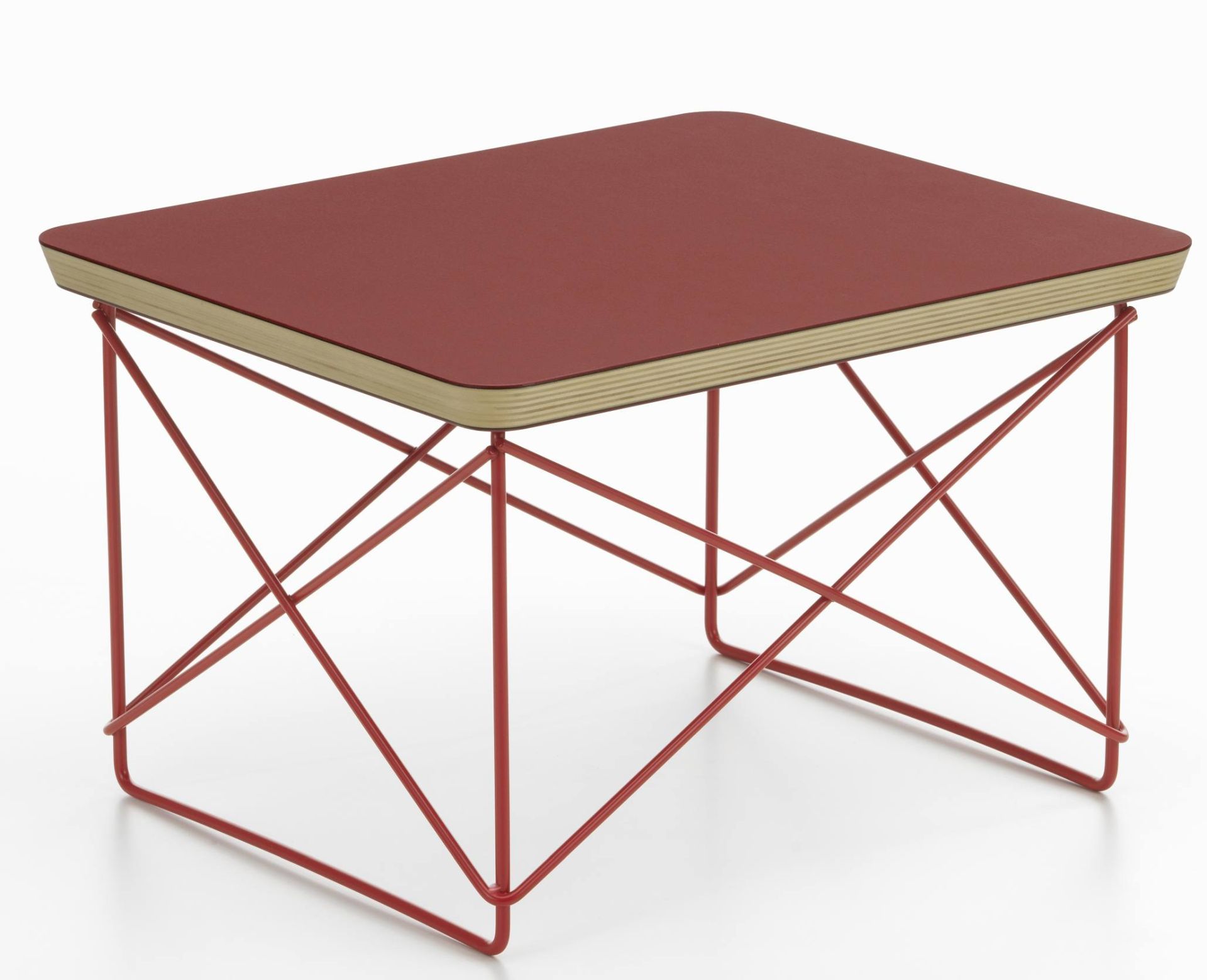 Occasional Table LTR Beistelltisch Linoleum Dark brick Vitra 