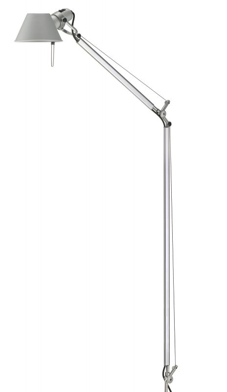 Artemide Tolomeo Stehleuchte aus Aluminium, modernes Design für Wohnzimmer und Büro.
