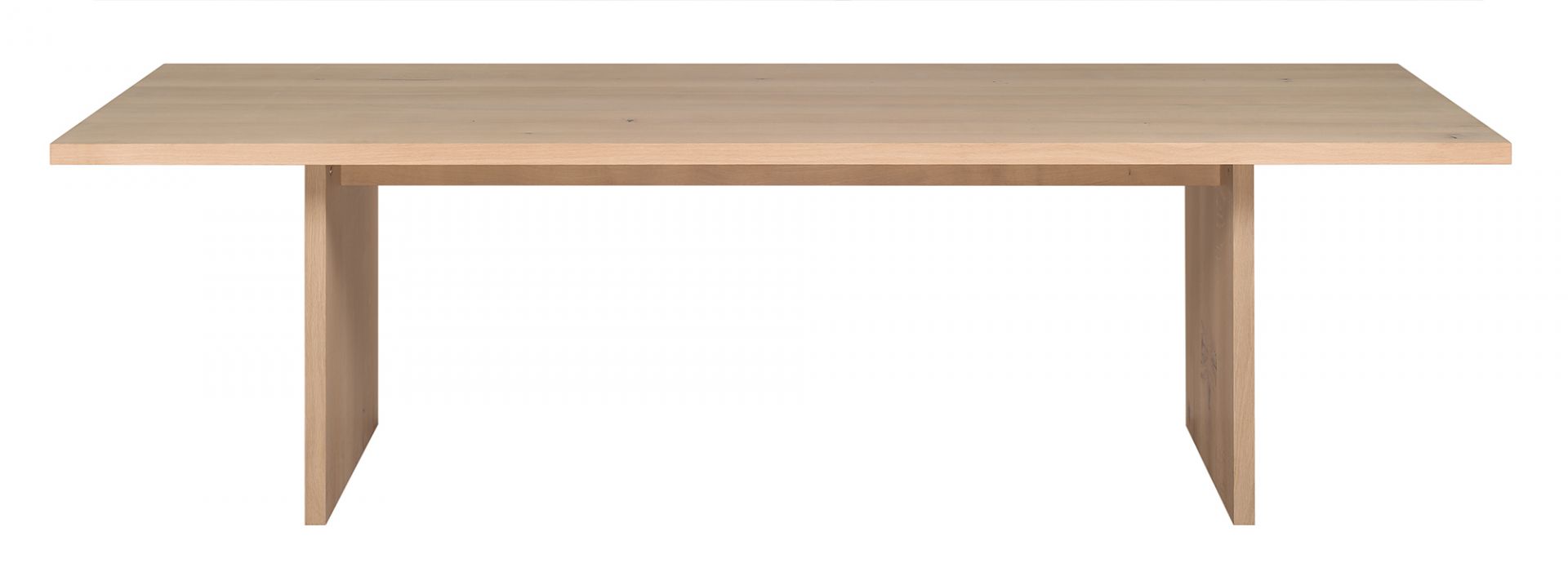 TA24 Ashida Tisch von e15, rechteckiger Esstisch aus hellem Massivholz, modernes Design.