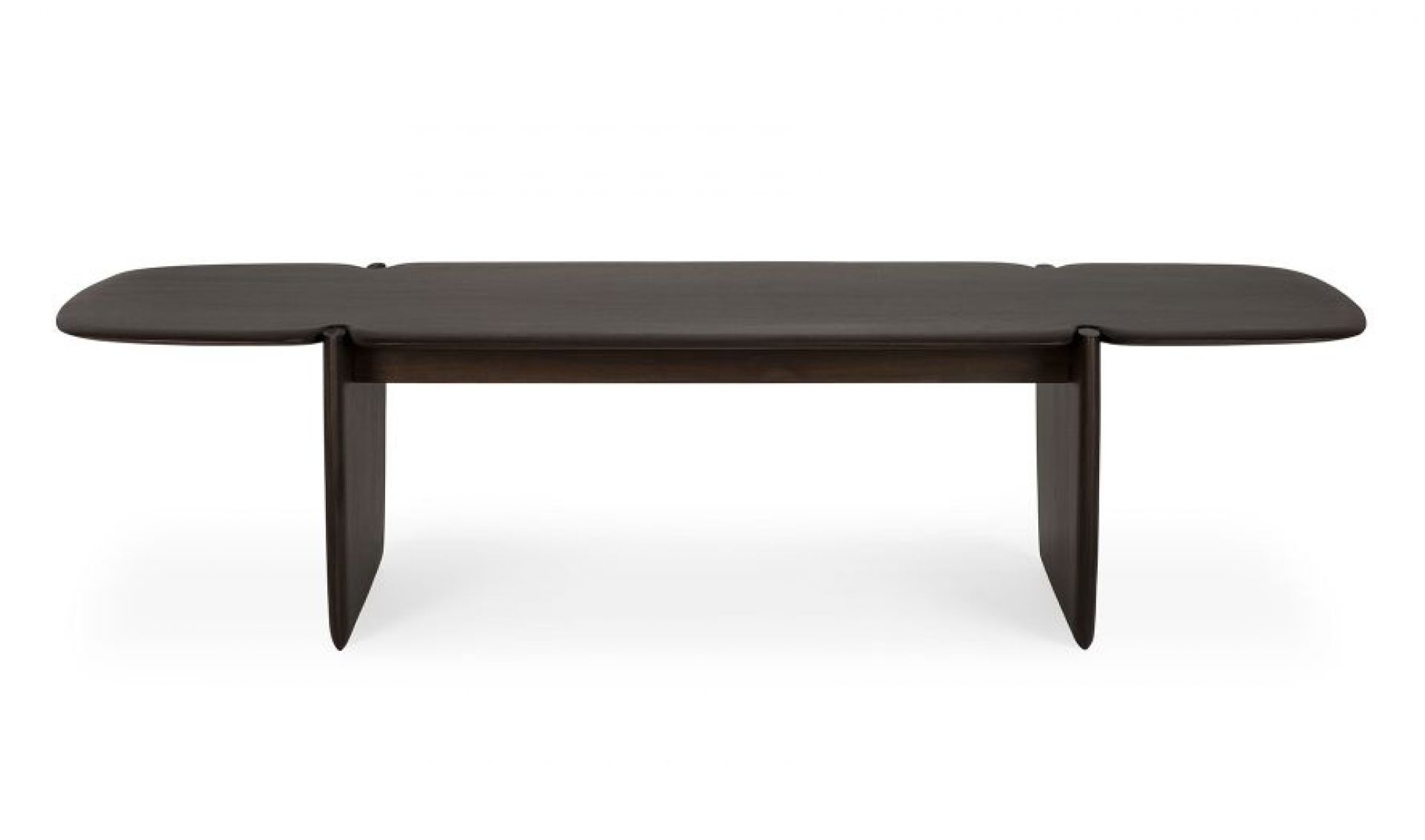 PI Couchtisch von Ethnicraft aus Mahagoni, rechteckig mit abgerundeten Ecken, modernes Design für Wohnzimmer.