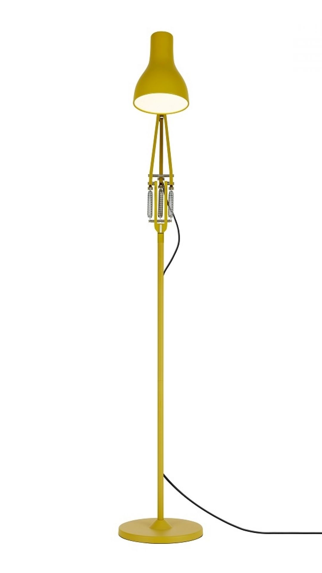 Anglepoise Type 75 Stehleuchte Margaret Howell Edition in Gelb Ochre, moderne Bodenleuchte.