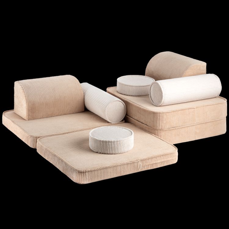 Kinderspielsofa Breitcord Toffee Wigiwama