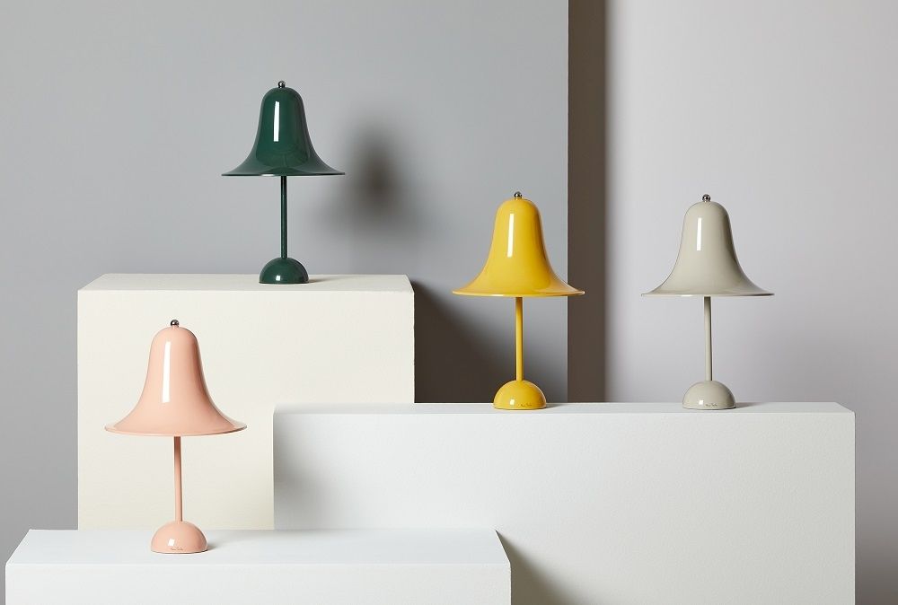 Pantop Table Lamp Ø23 Tischleuchte Hellblau Verpan EINZELSTÜCK