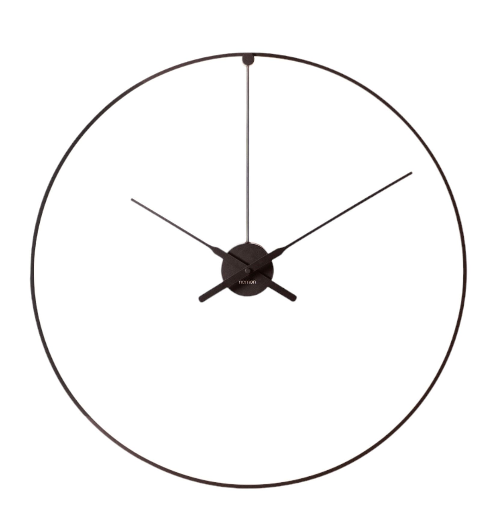 Ombra Clock Wanduhr von Nomon: Runde, minimalistische Design-Wanduhr mit feinen Zeigern und schlichtem Zifferblatt.