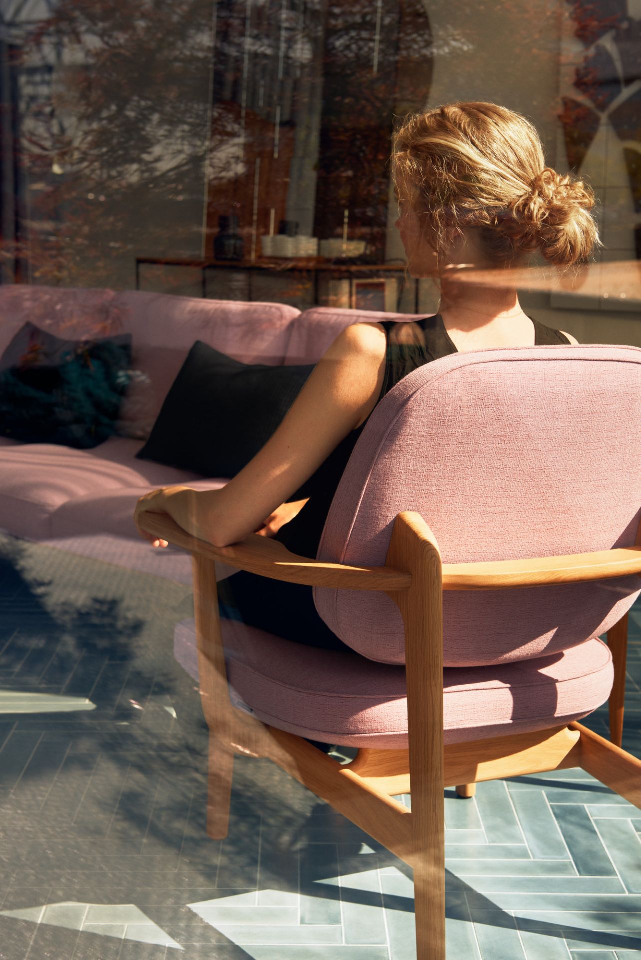 Fred Loungesessel Eiche klar lackiert Fritz Hansen