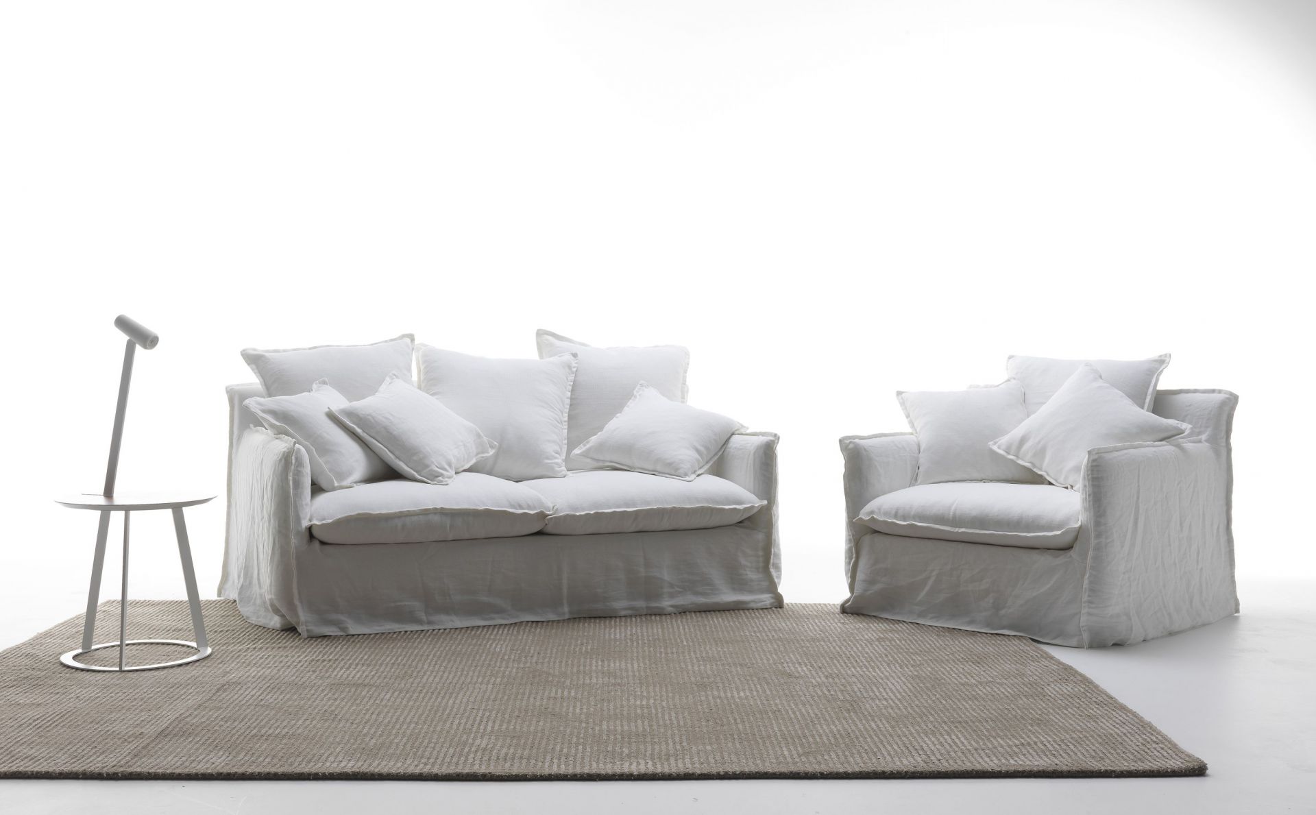 Albino Torcia Beistelltisch weiß Casamania Horm