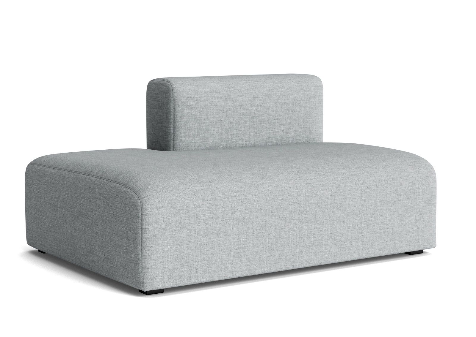 Graues Hay Mags Sofa Modul mit Rückenlehne, modernes Design für Wohnzimmer und Lounge.