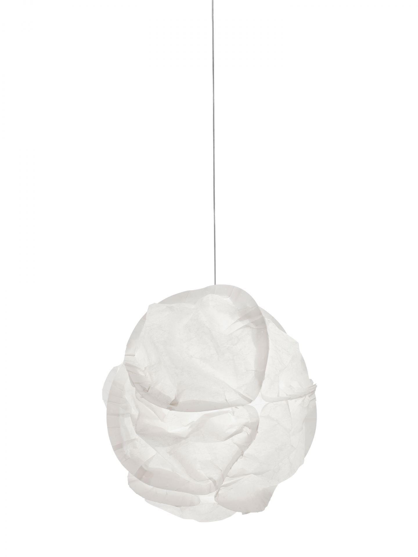 Weiße E27 Cloud Pendelleuchte Belux Ø60, eine moderne Hängelampe in Wolkenform für Wohnzimmer und Esszimmer.