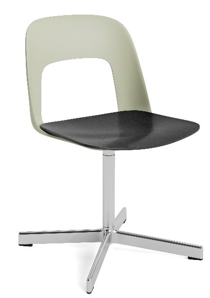 Layout Side Chair 132 4-Stern Drehfuß Stuhl Hay