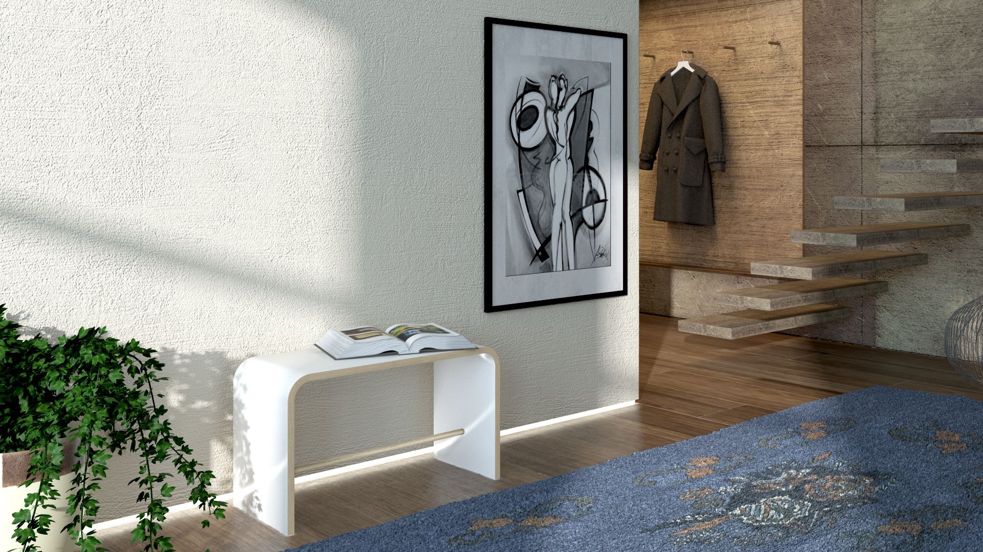 Sit Hocker weiß Tojo