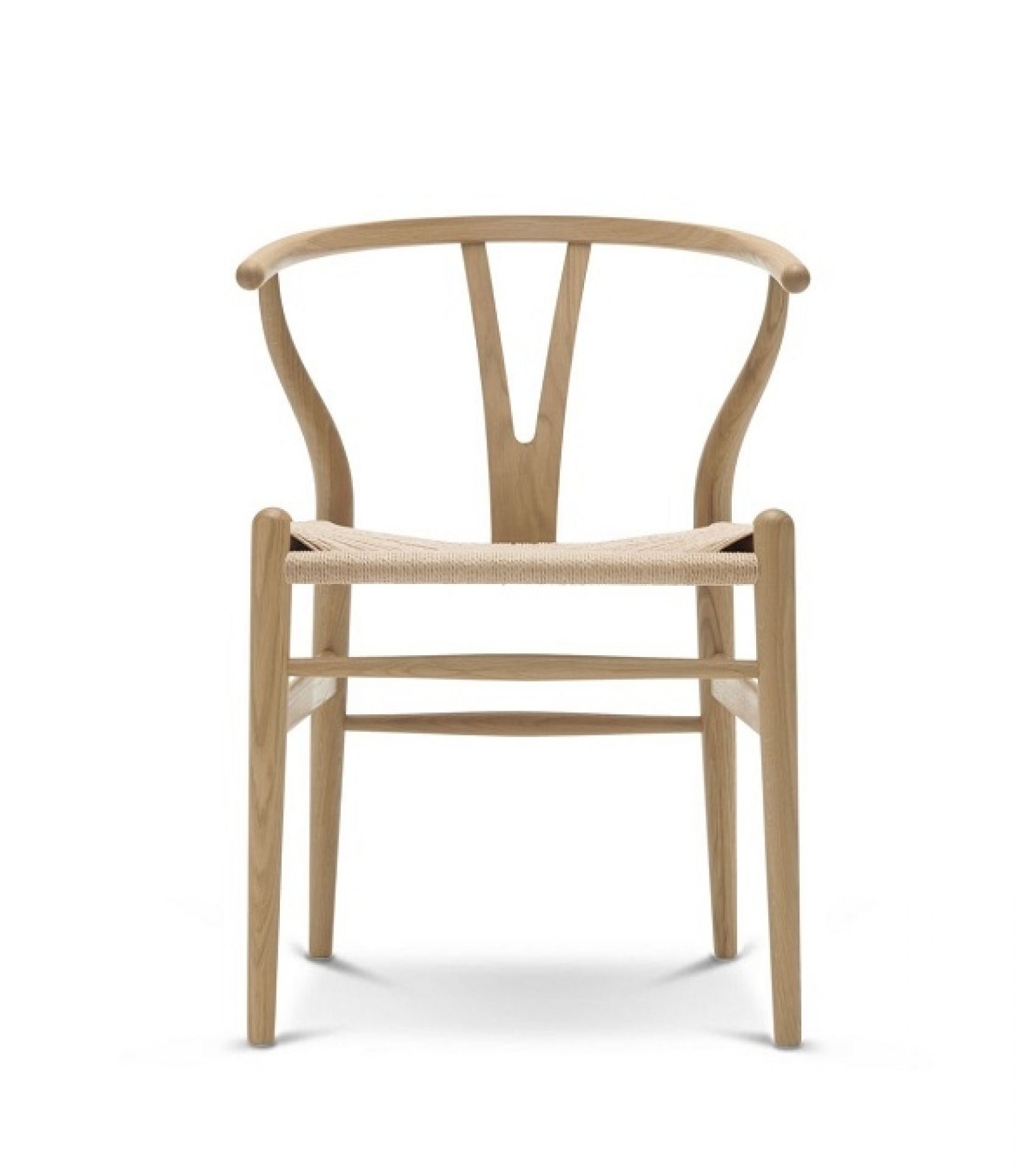CH24 Wishbone Chair, ein Y-Chair Stuhl aus geseifter Eiche von Carl Hansen & Søn.