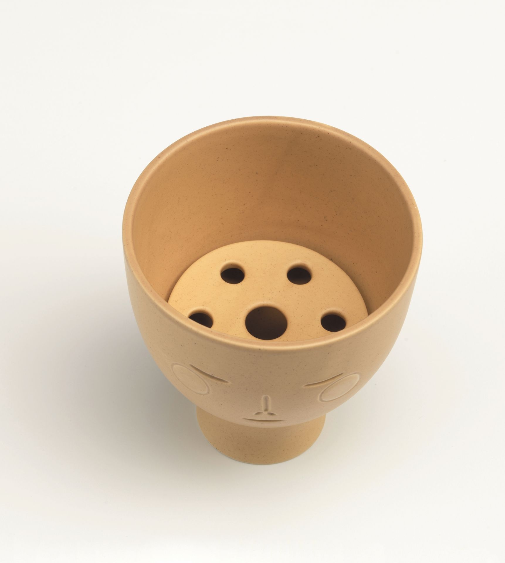 Artek Midsummer Dream Vase aus Keramik, Blumenvase mit Gesicht, skandinavisches Design.