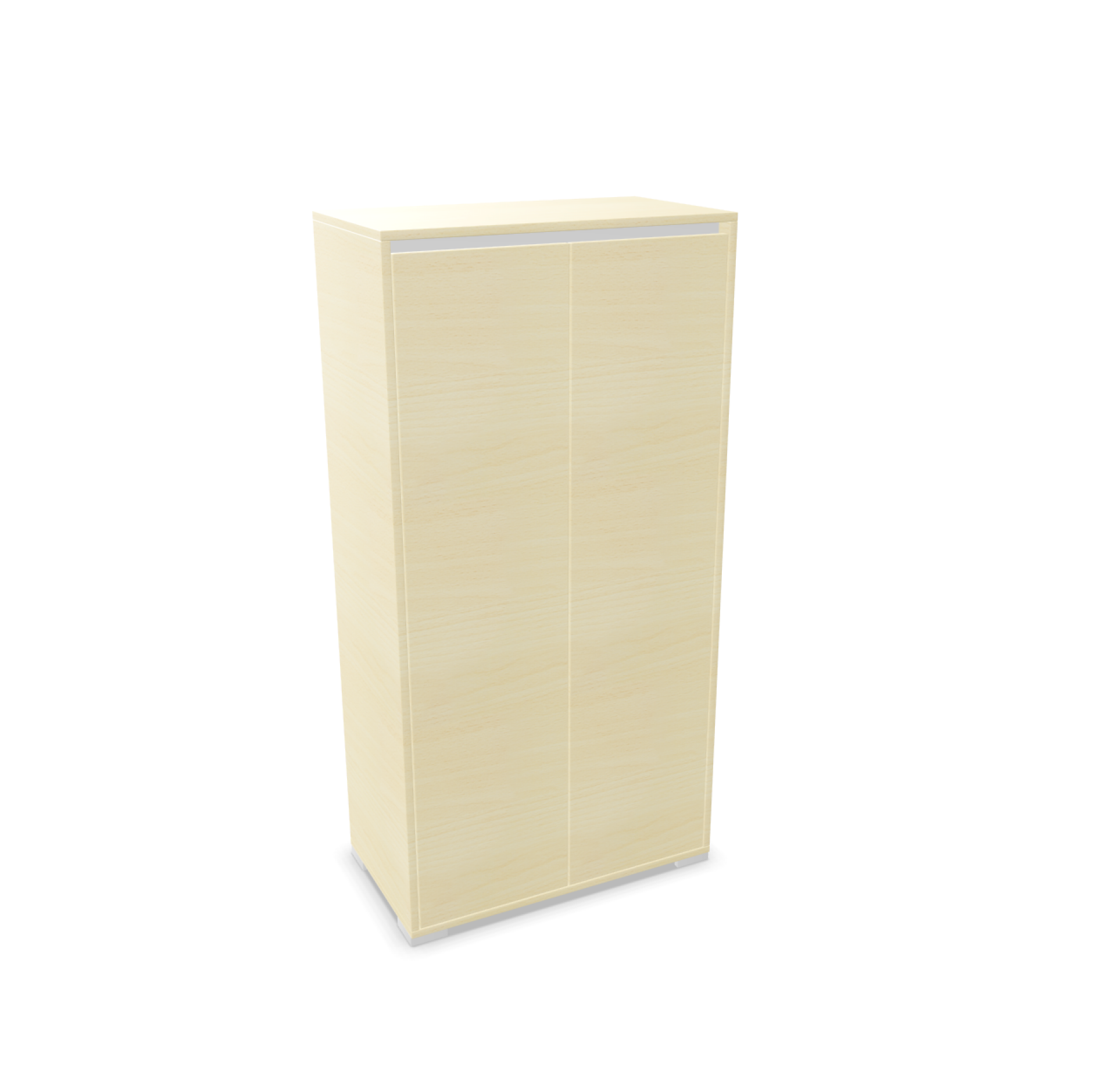 Palmberg Select Drehtürenschrank in Buche Dekor, Büroschrank für bis zu vier Ordnerhöhen.