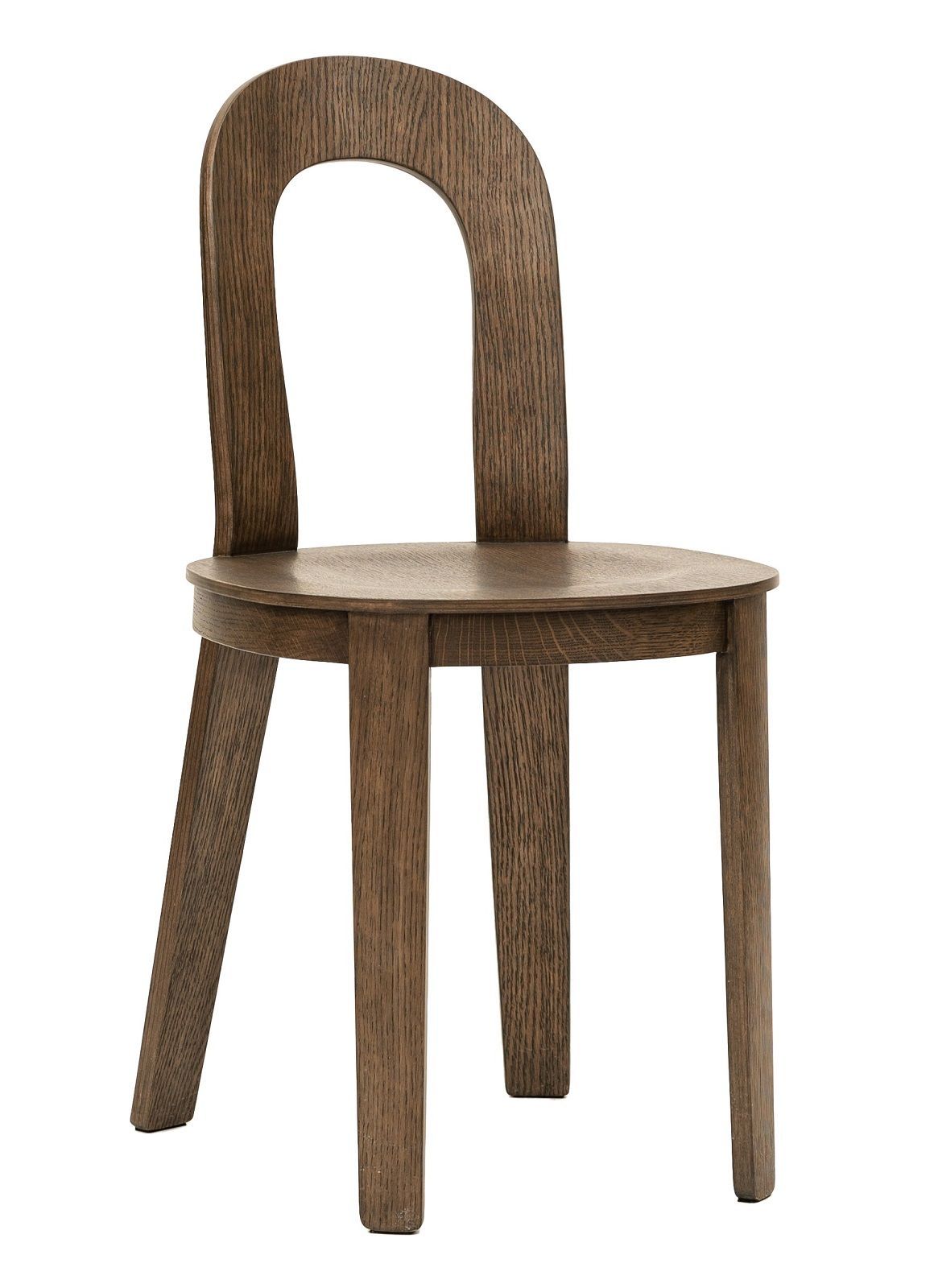 Olivia Chair Holzstuhl von Design House Stockholm in dunkler Eiche, modernes Möbeldesign.