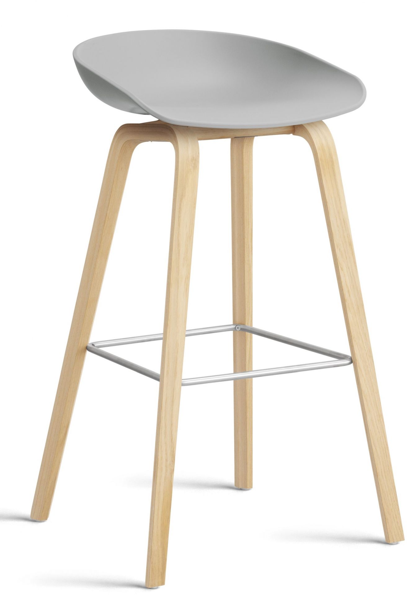 About a Stool AAS32 / AAS 32 Barhocker Hoch EICHE GESEIFT / CONCRETE GREY Hay EINZELSTÜCK 