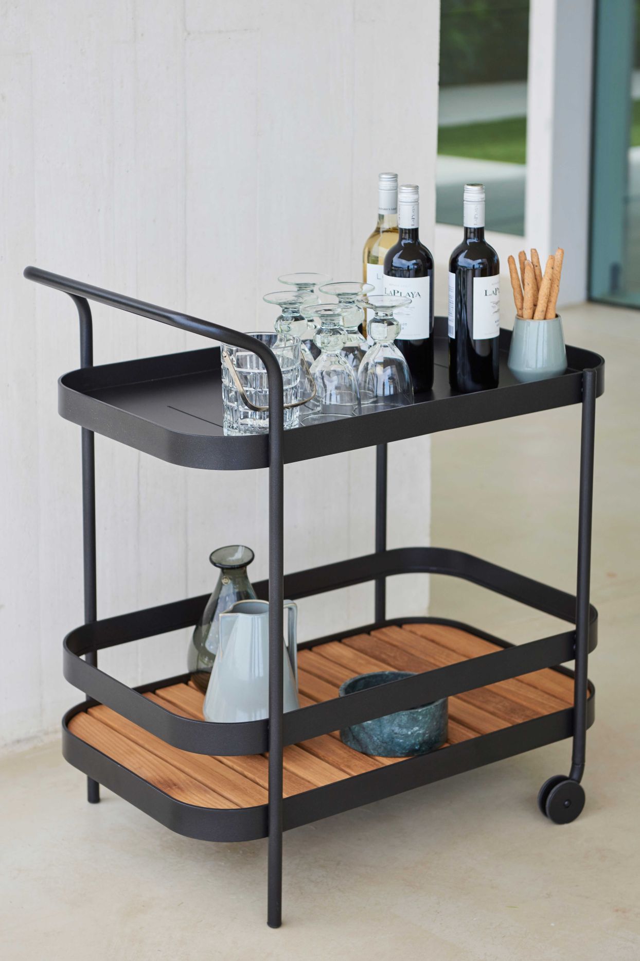 Roll Barwagen Lavagrau Cane-Line