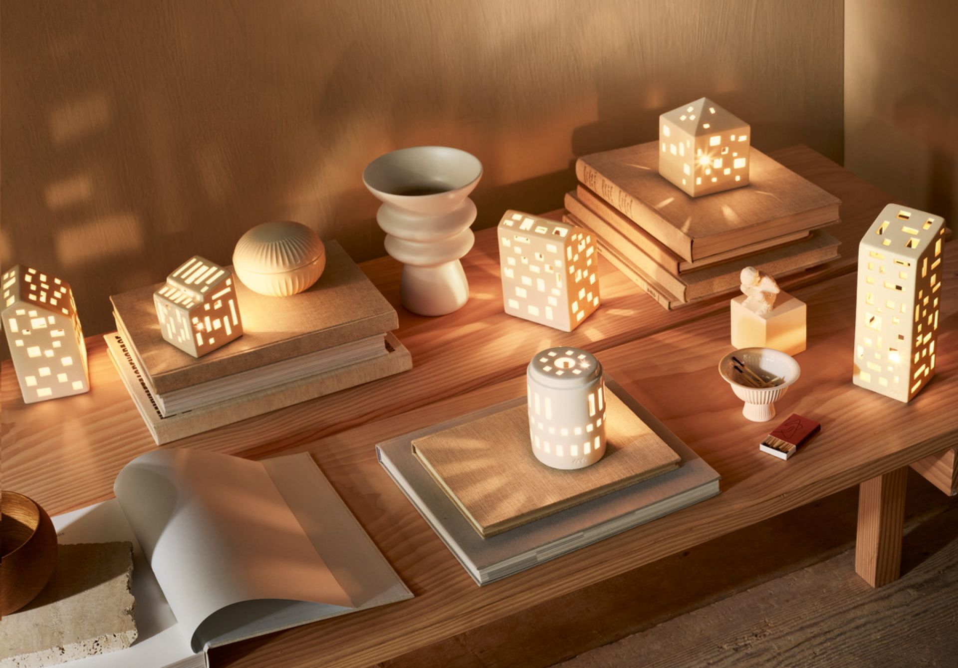 Urbania Lichthaus Hochhaus H 22 cm Kähler EINZELSTÜCK