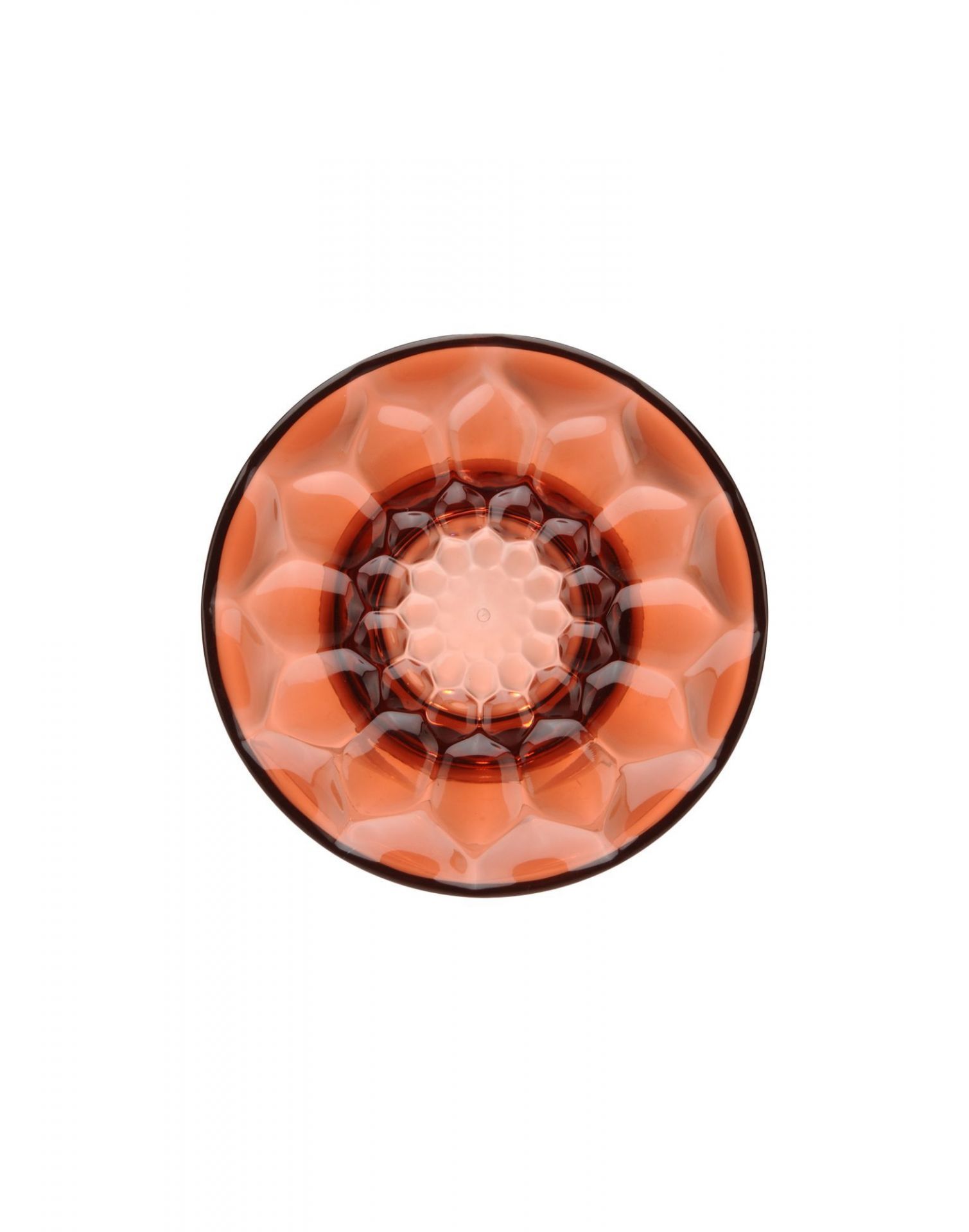 Nahaufnahme des rosafarbenen Jellies Coat Hangers Garderobenhakens von Kartell mit geometrischem Muster.