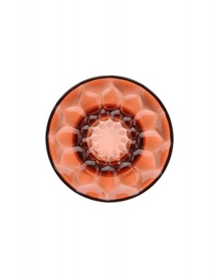 Nahaufnahme des rosafarbenen Jellies Coat Hangers Garderobenhakens von Kartell mit geometrischem Muster.