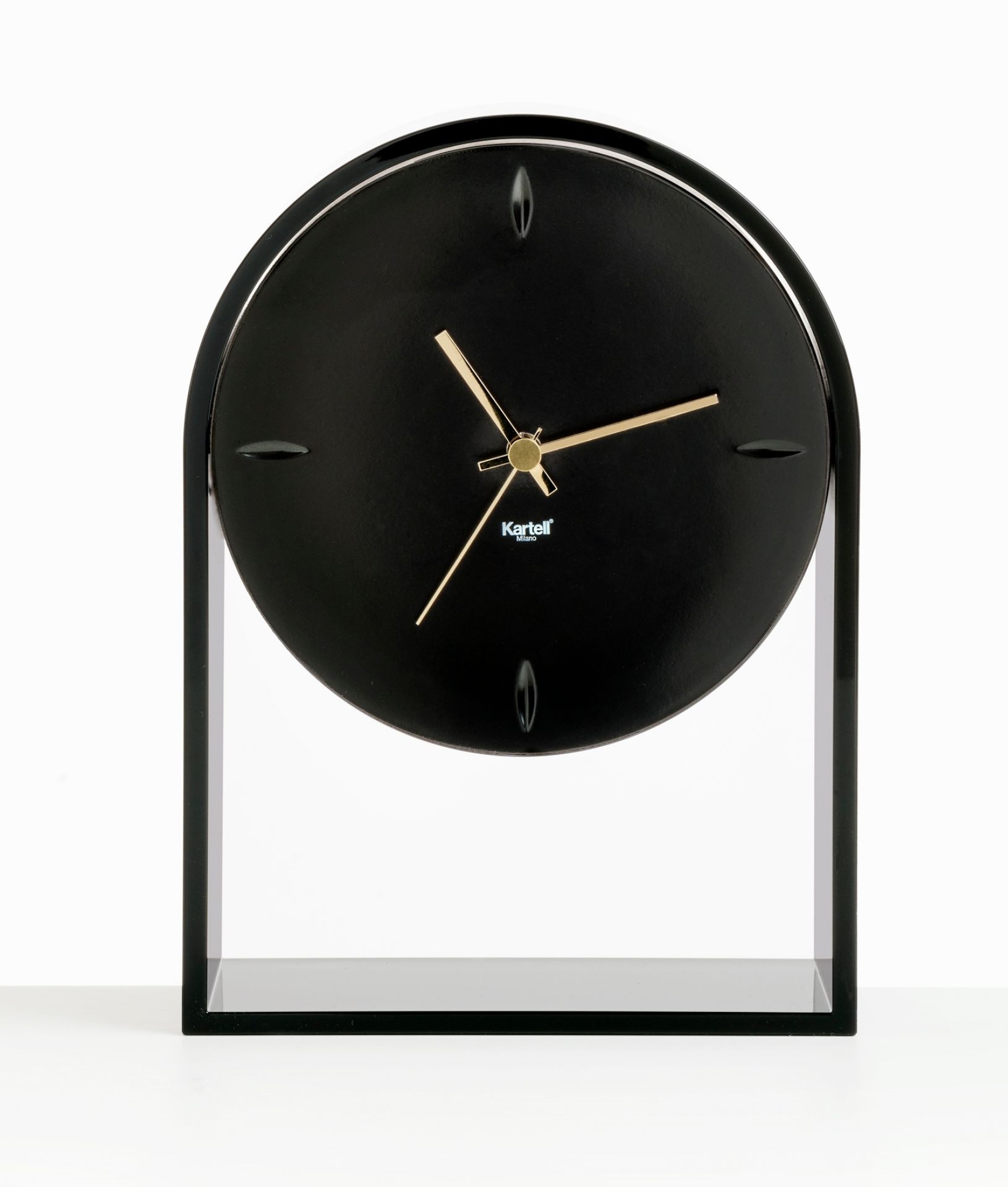 Air du Temps Tischuhr Kartell Schwarz, schwarz