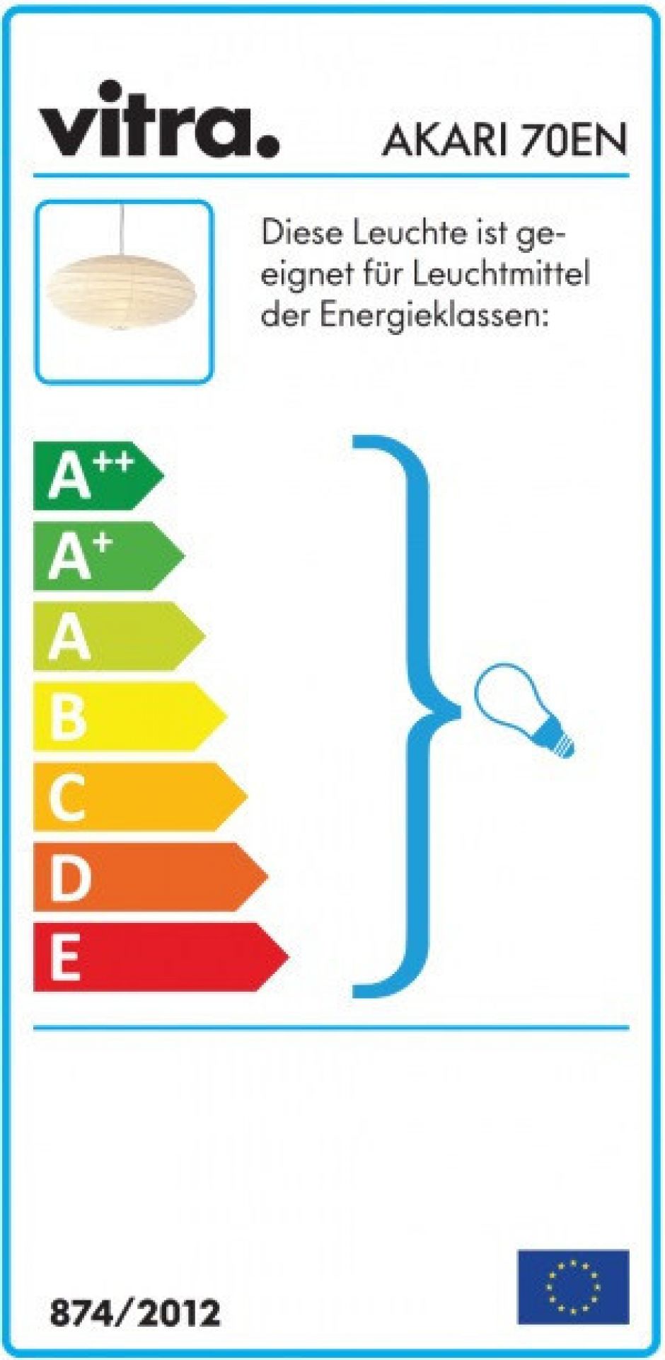 Akari 50EN / 70EN Pendelleuchte Vitra