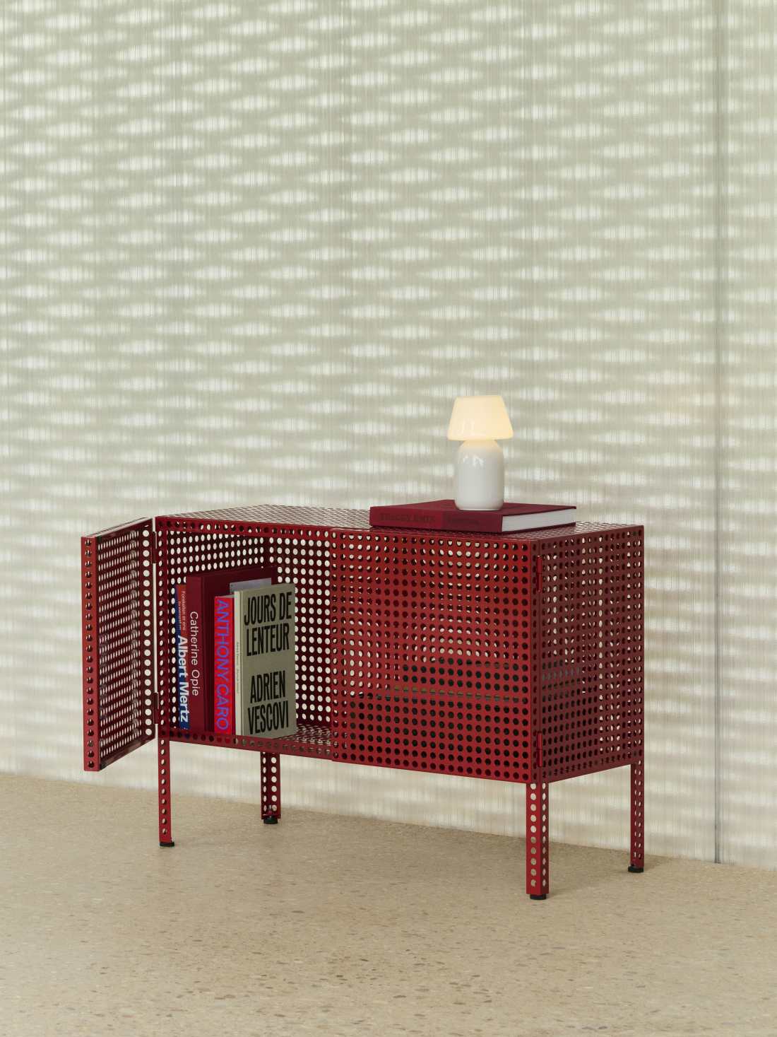 Perforated Cabinet Floor Small Sideboard Hay