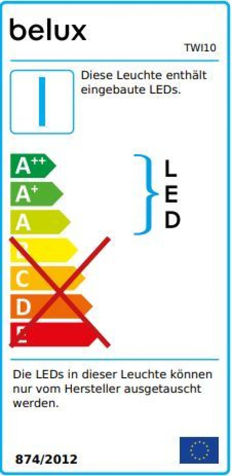 Twilight LED Stehleuchte Belux