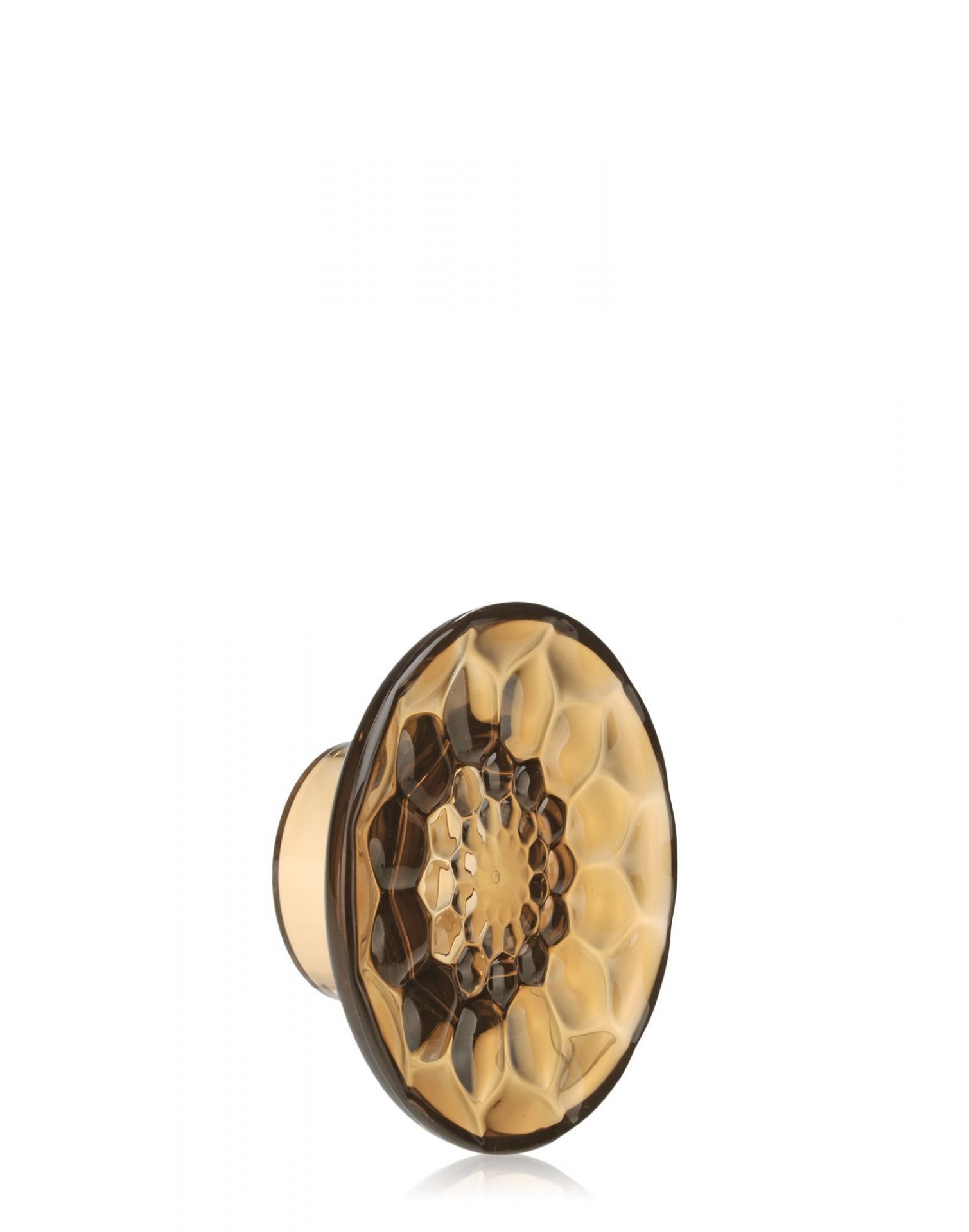 Bernsteinfarbener Jellies Garderobenhaken von Kartell, ein dekorativer Wandhaken für Jacken und Mäntel.