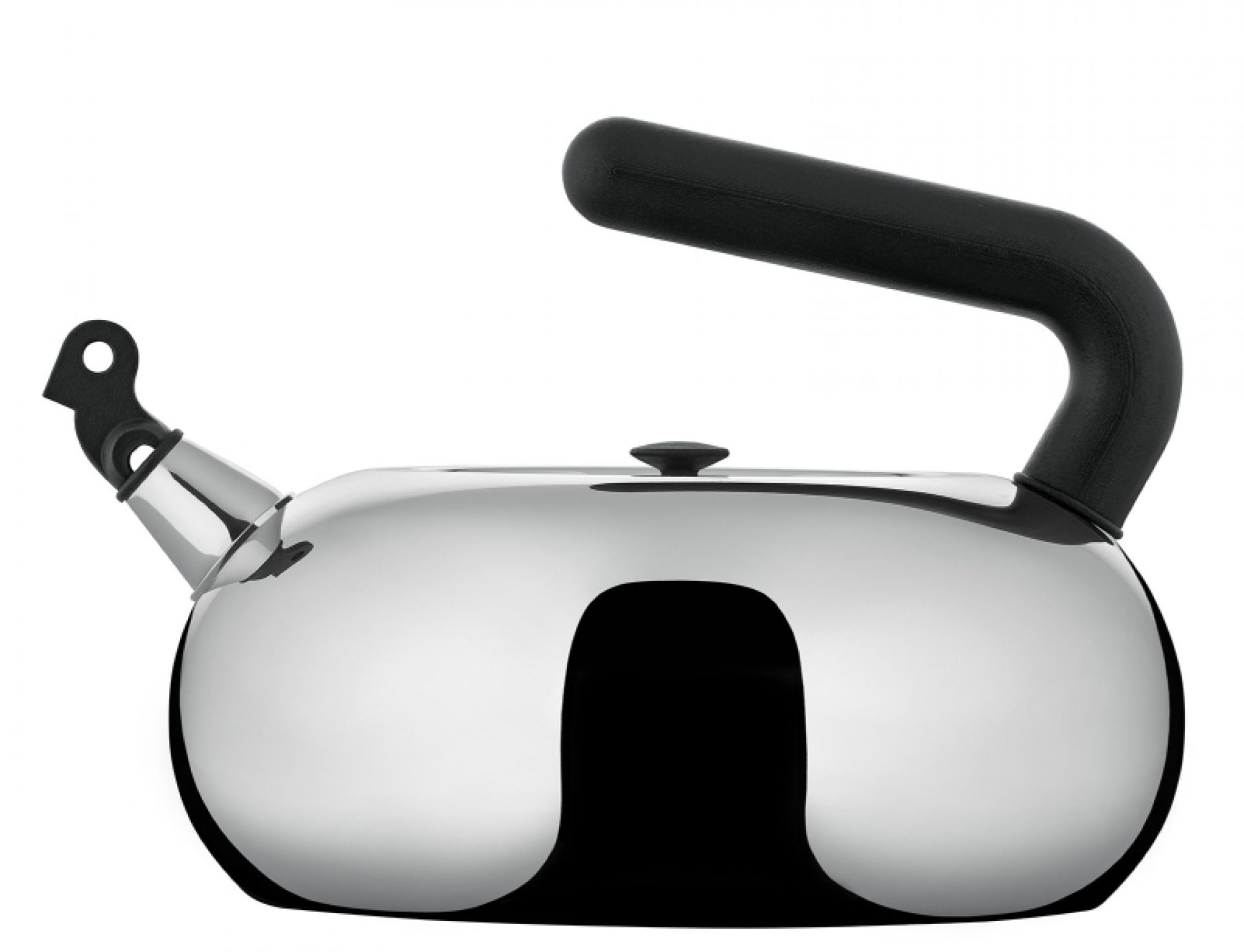 Glänzender Irony Bulbul Wasserkessel von Alessi, eine limitierte Edition für stilvolles Teewasser kochen.