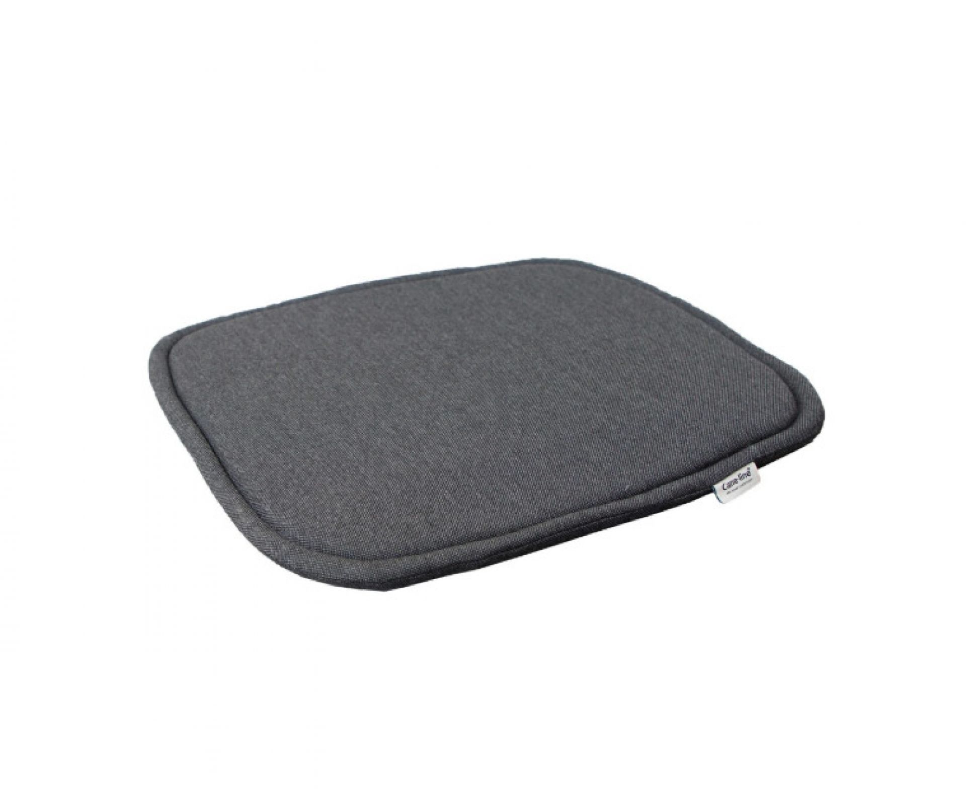 Schwarzes Cane-Line Blend Sitzkissen für Outdoor Sessel, bequeme Polsterung für Gartenmöbel und Terrassenmöbel.