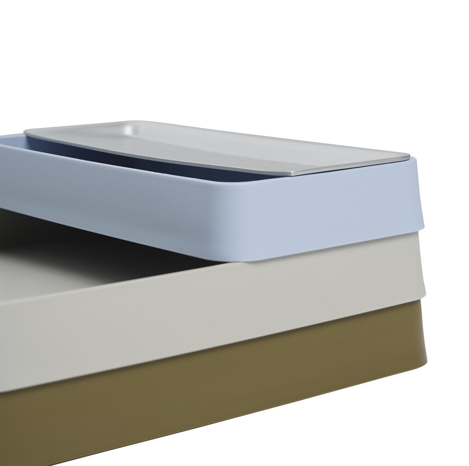 Muuto Arrange Desktop Organizer, Konfiguration 2, mehrfarbig, für Büroorganisation und Schreibtischaufbewahrung.